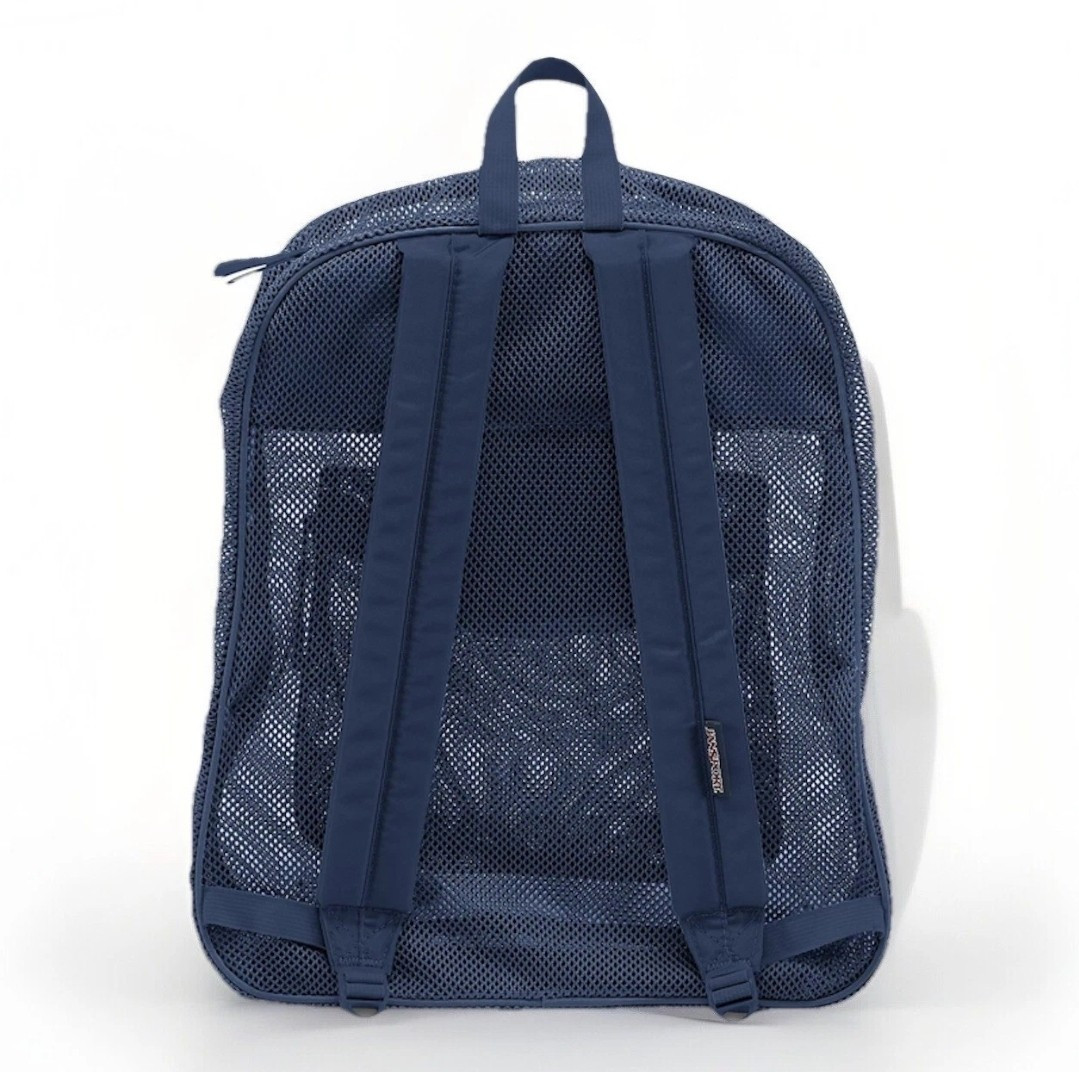 Jansport Mesh Backpack School Travel Gym Sports Bag Adult Kids Blue Unisex New