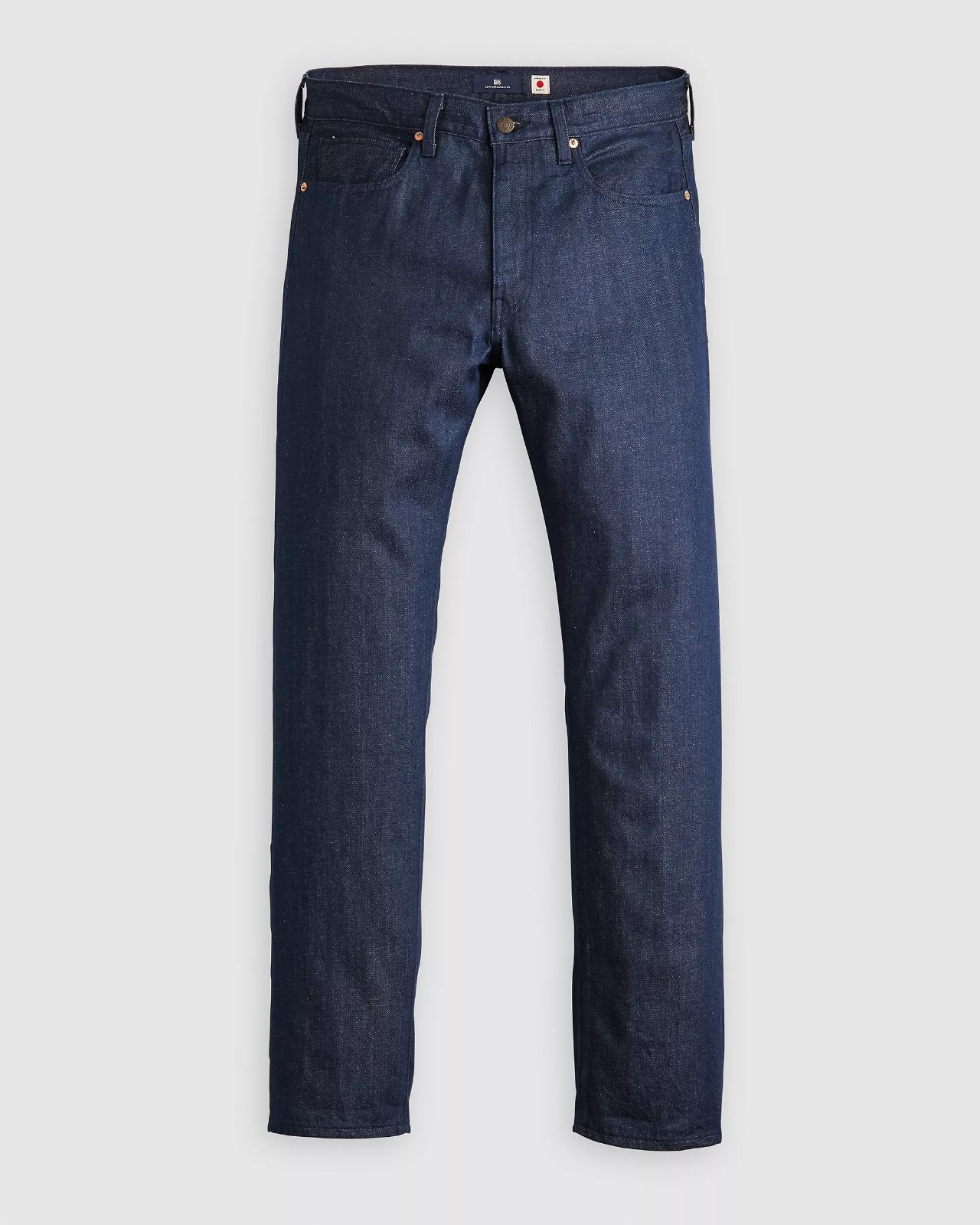Levis Blue Tab 505 Regular Fit Men’s Jeans Straight Leg Japanese Selvedge Denim