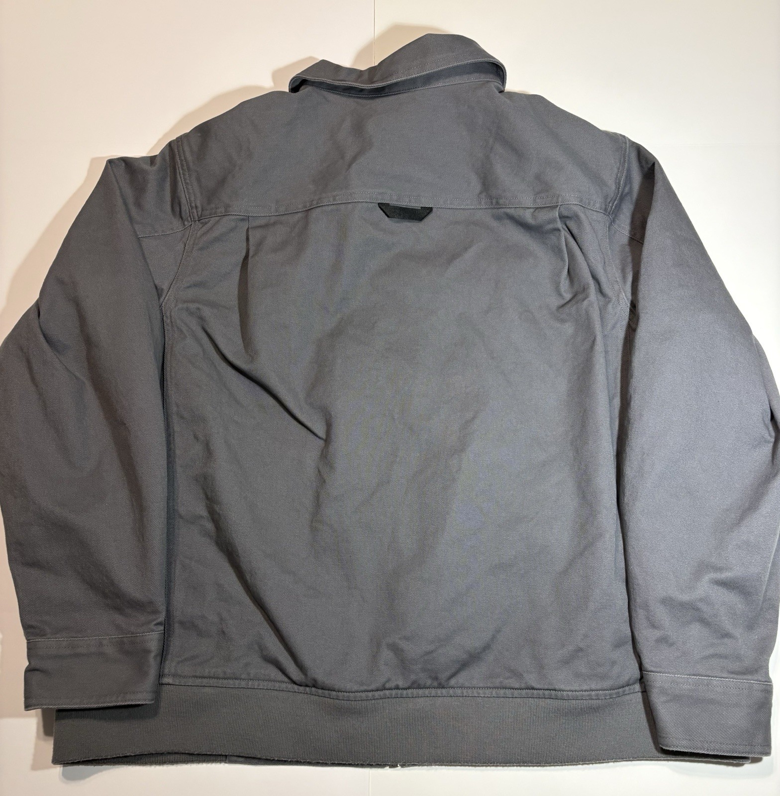 40 Grit Men’s Gray Lined Zip Work Jacket Cotton Outer Shell Size XL