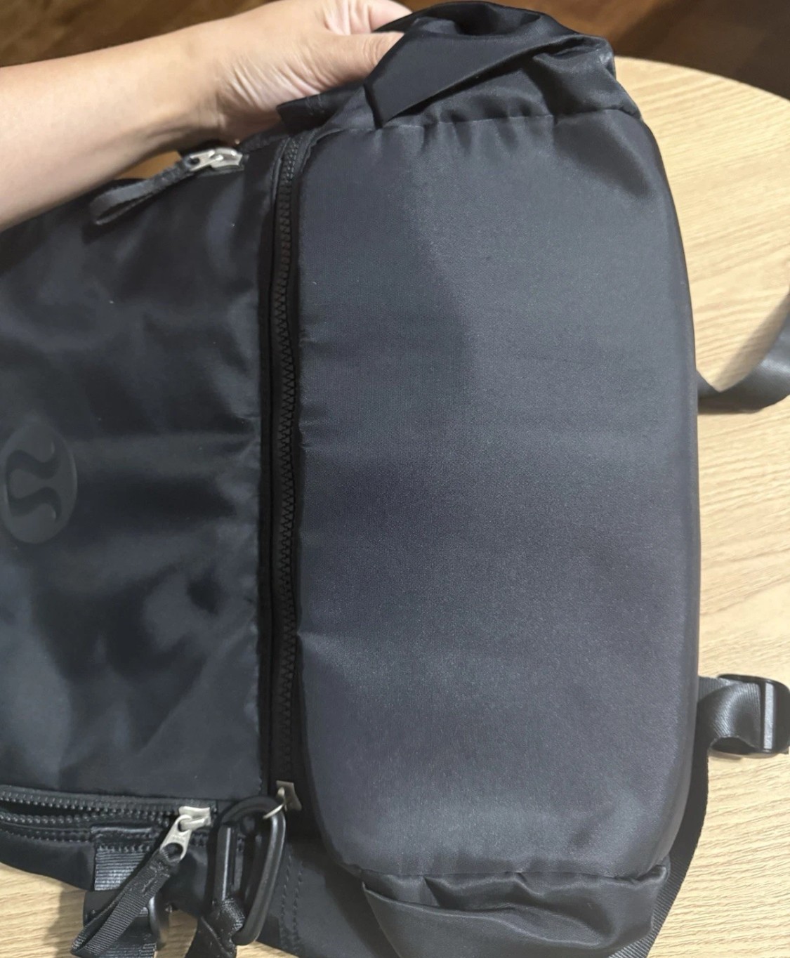 LULU New Crew Backpack One Size 15″ Laptop Padded – 22 L Black- NEW WITHOUT TAGS
