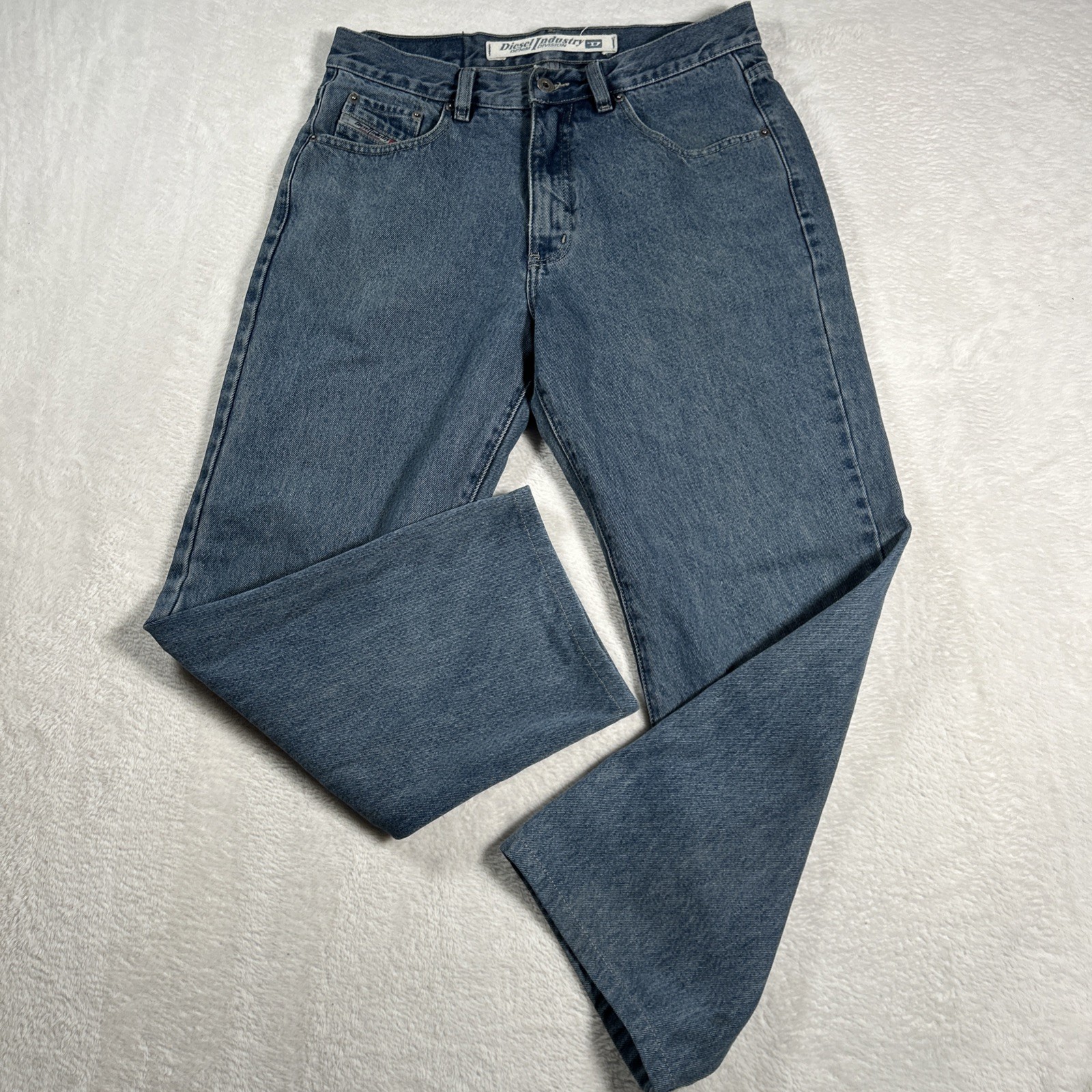 Diesel Industries Jeans Mens 32×28 Cheyenne Straight Leg Button Zip Fly