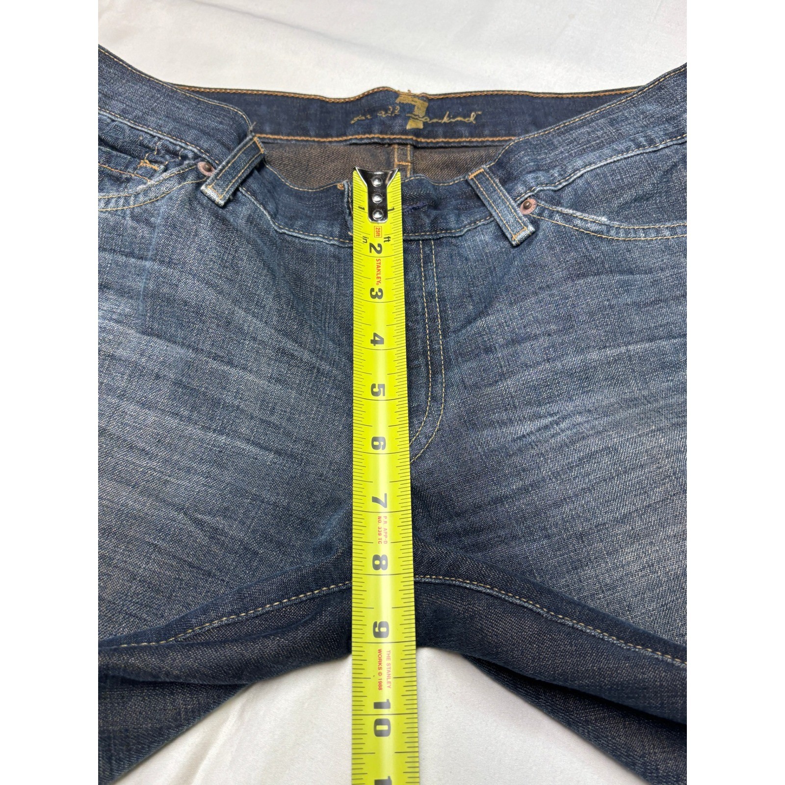 7 For All Mankind Women’s Size 31X31 Bootcut Jeans Dark Wash Denim Made in USA