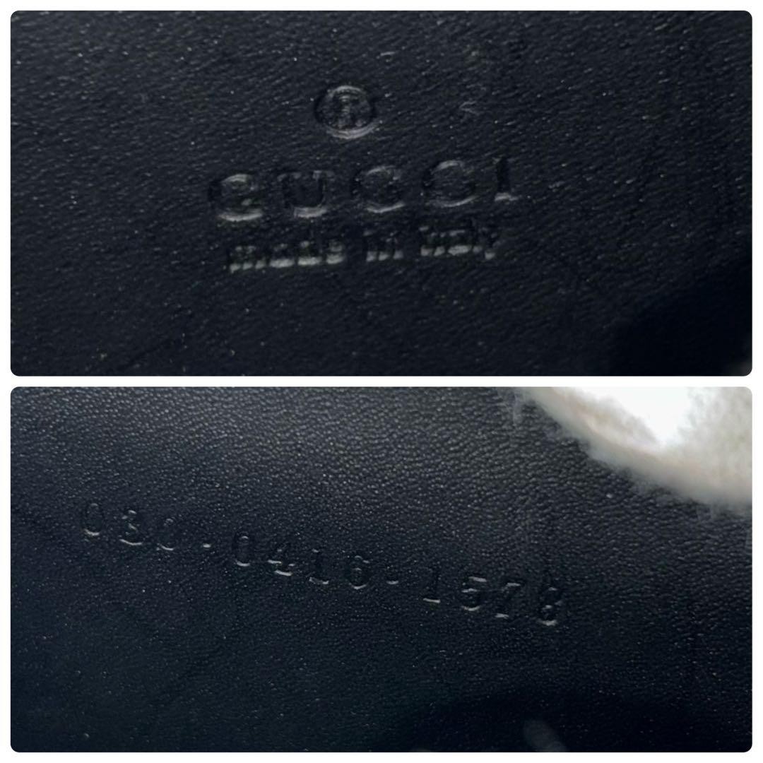 Unused display item GUCCI round zipper coin case GG canvas