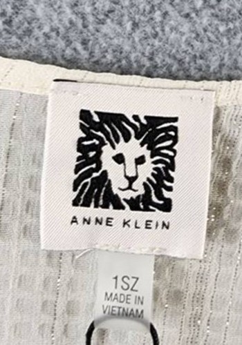Anne Klein Tie-Front Kimono Top Women’s 1SZ It Dune Quarter Sleeves V-Neck