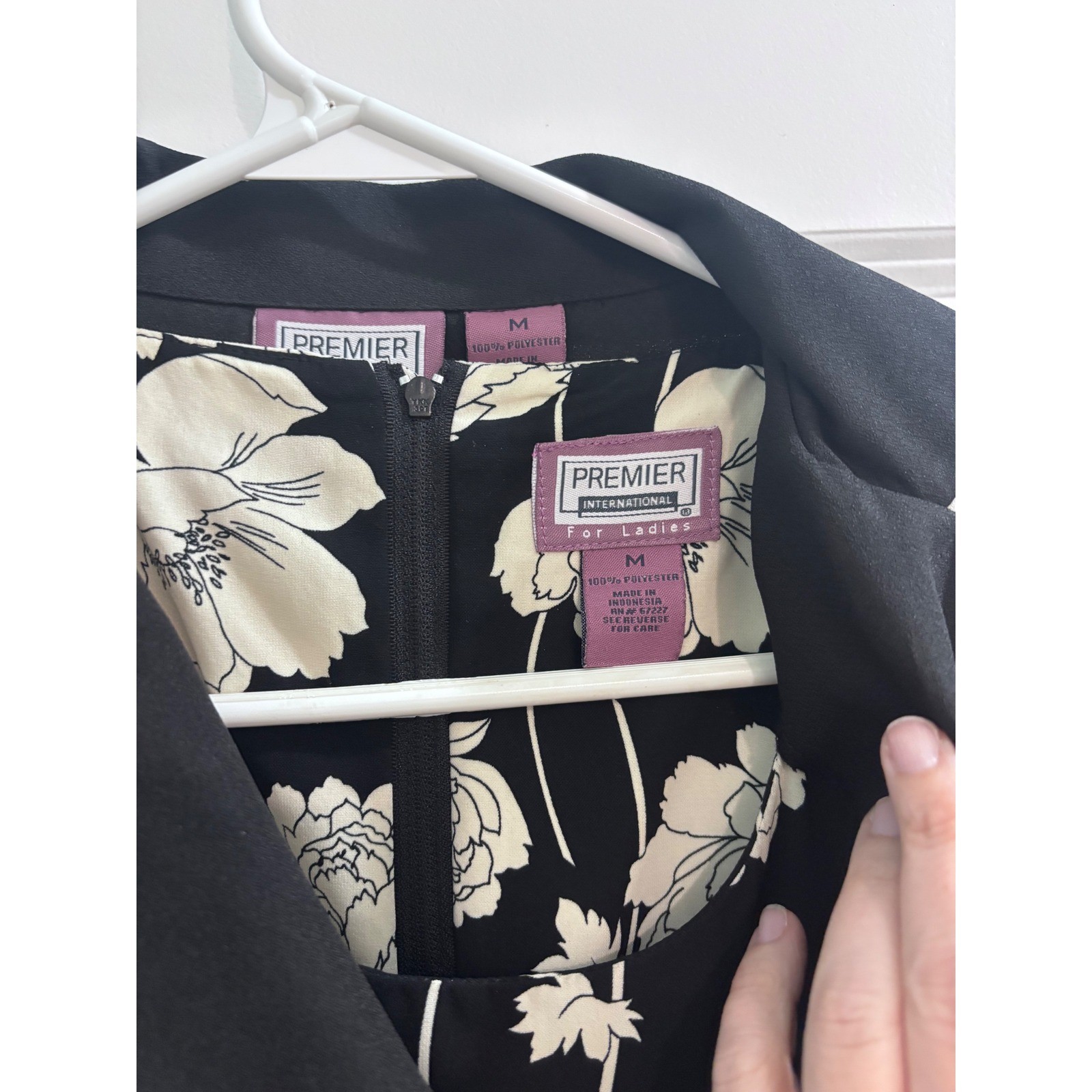 Vintage Premier International Womens 2 Pc Dress Set Jacket Size M