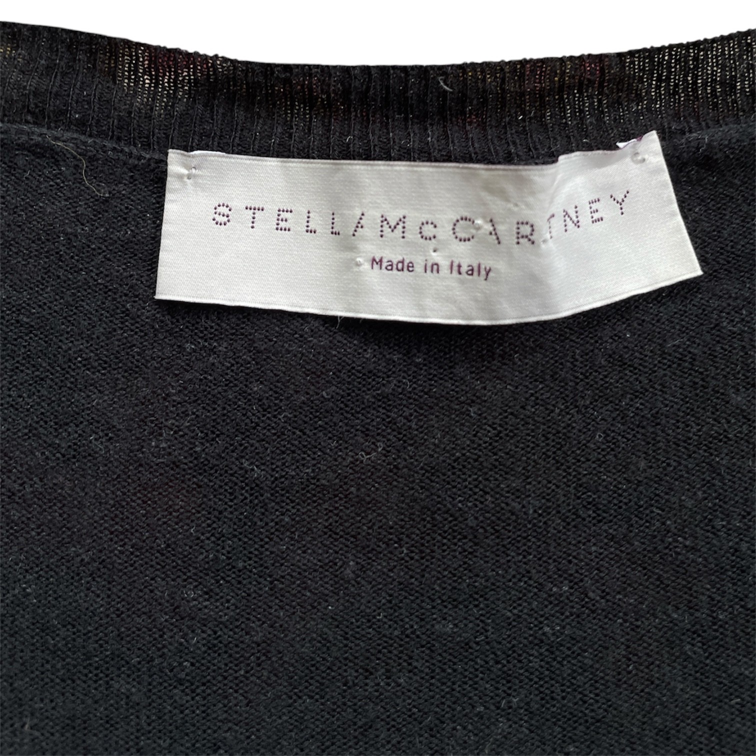 Authentic Stella McCartney Black Silk Blend Tunic Dress Size IT 42 Made in Italy