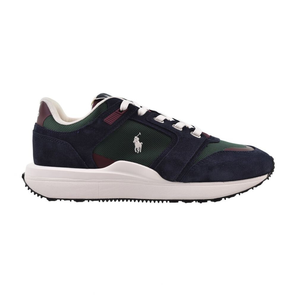Polo Ralph Lauren Train 89 Suede Men’s Shoes Navy Collegiate Colorblock