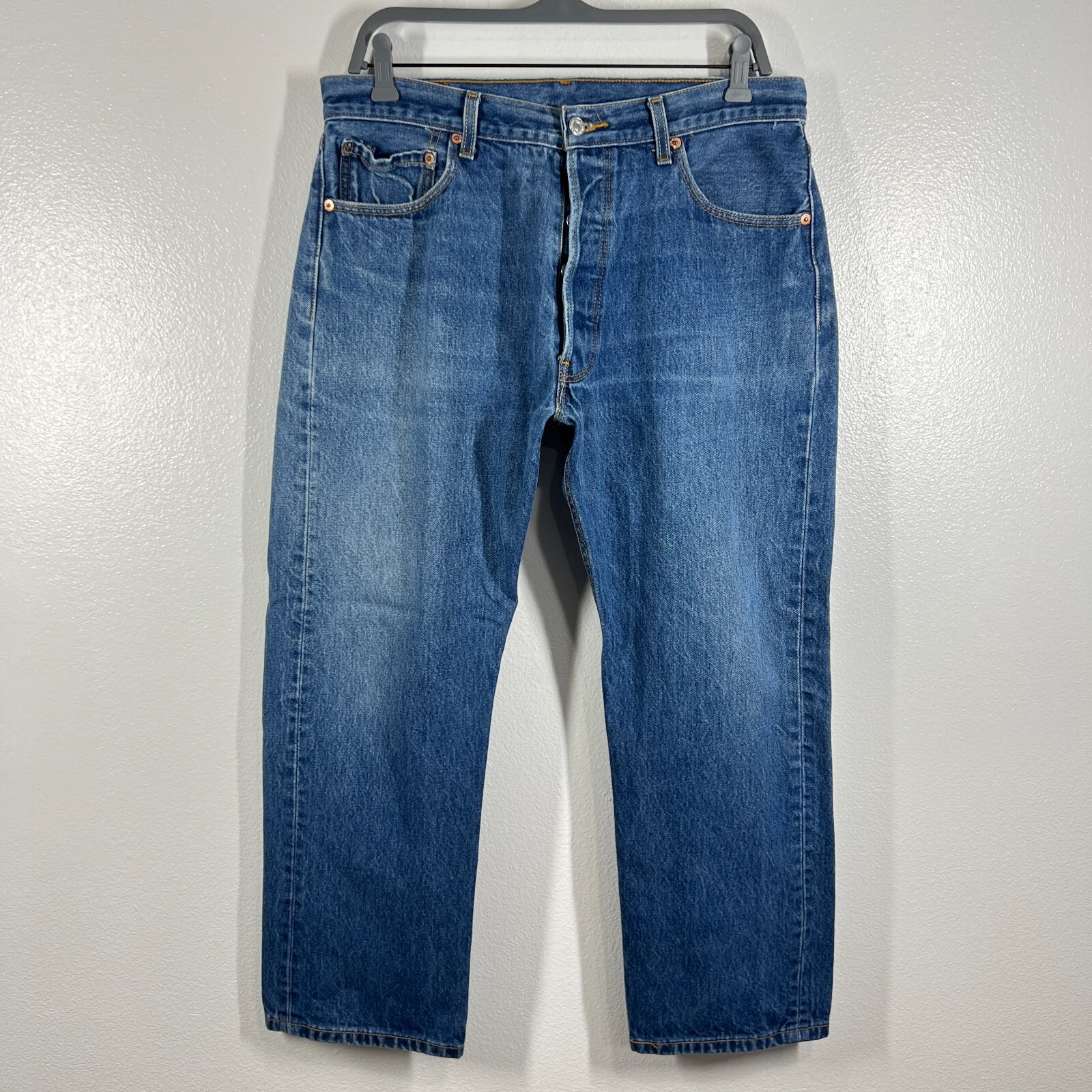 Vintage Levi’s 501 XX Denim Mens 36×30 Jeans Original Fit Straight Leg 2000s Y2K