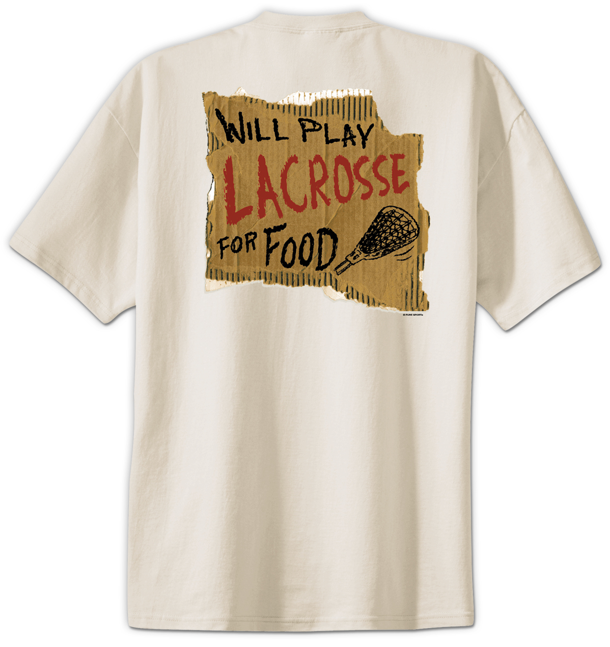 Lacrosse Play for Food T-Shirt Jersey Short Sleeve Tee New Adult and Youth Sizes