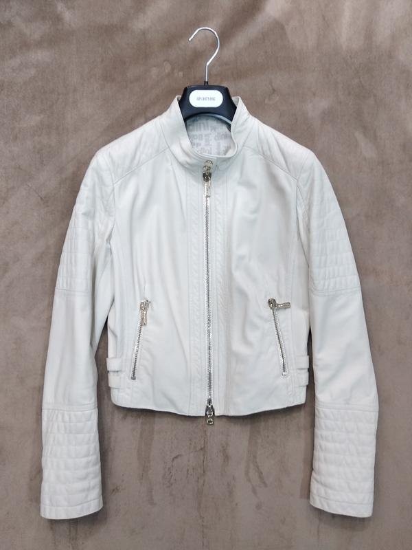 Women Baldinini jacket white leather 36/S/44 #5H4I