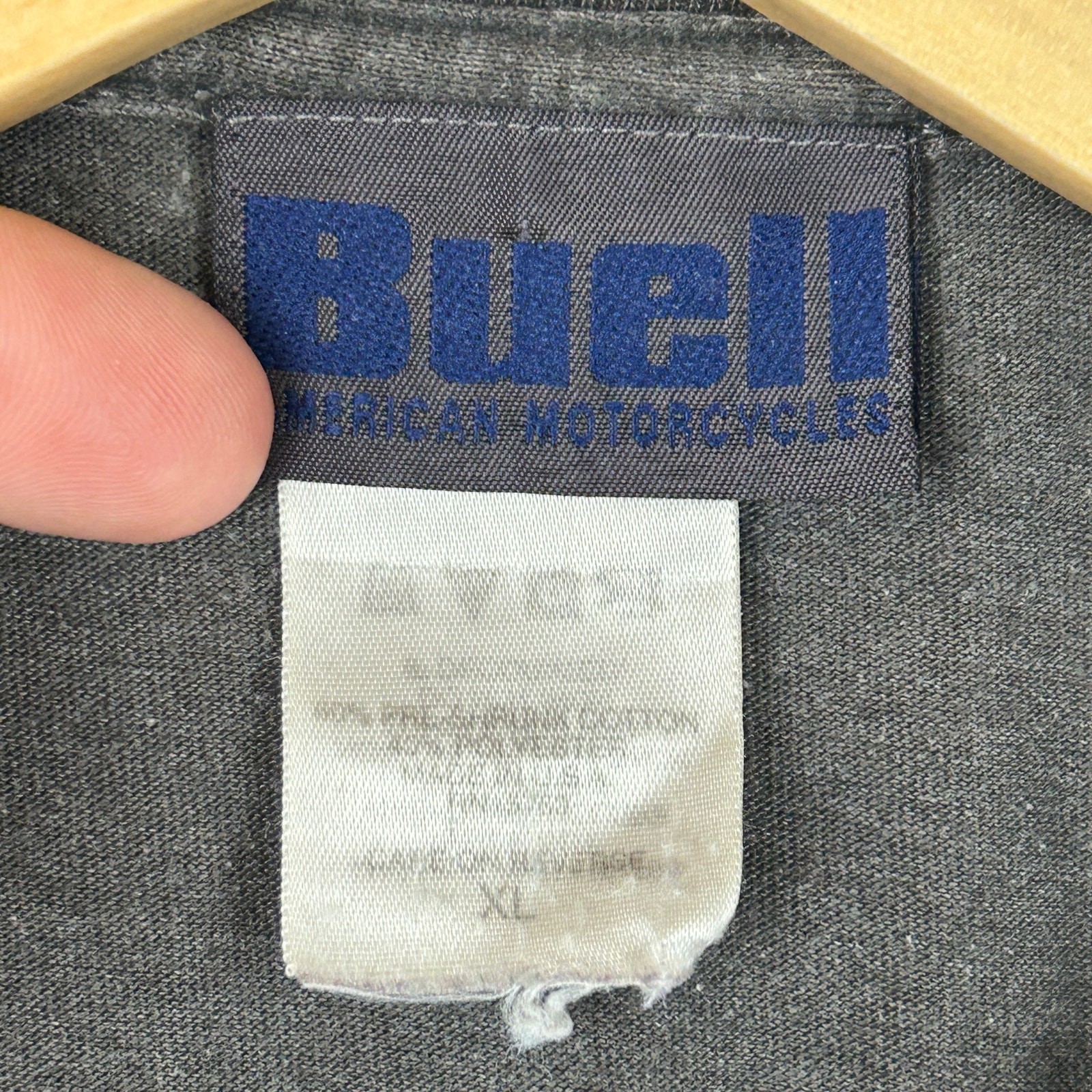 Buell Motorcycles East Troy WI Long Sleeve Shirt Gray Mens Size XL *SEE DETAILS*
