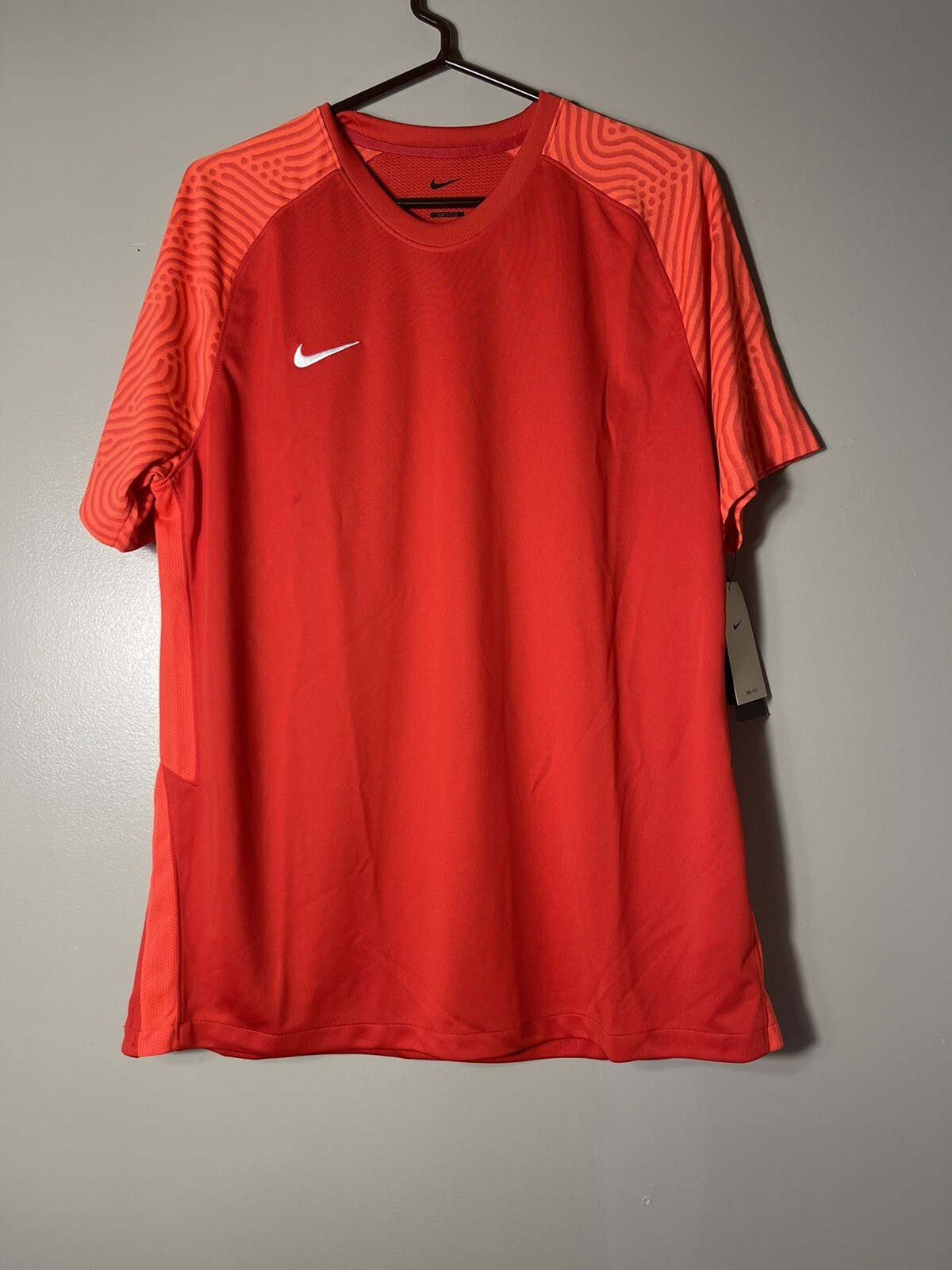 Nike US SS Dry Strike II Soccer Jersey Men’s Red CW3551-657 Football Shirt Sz XL