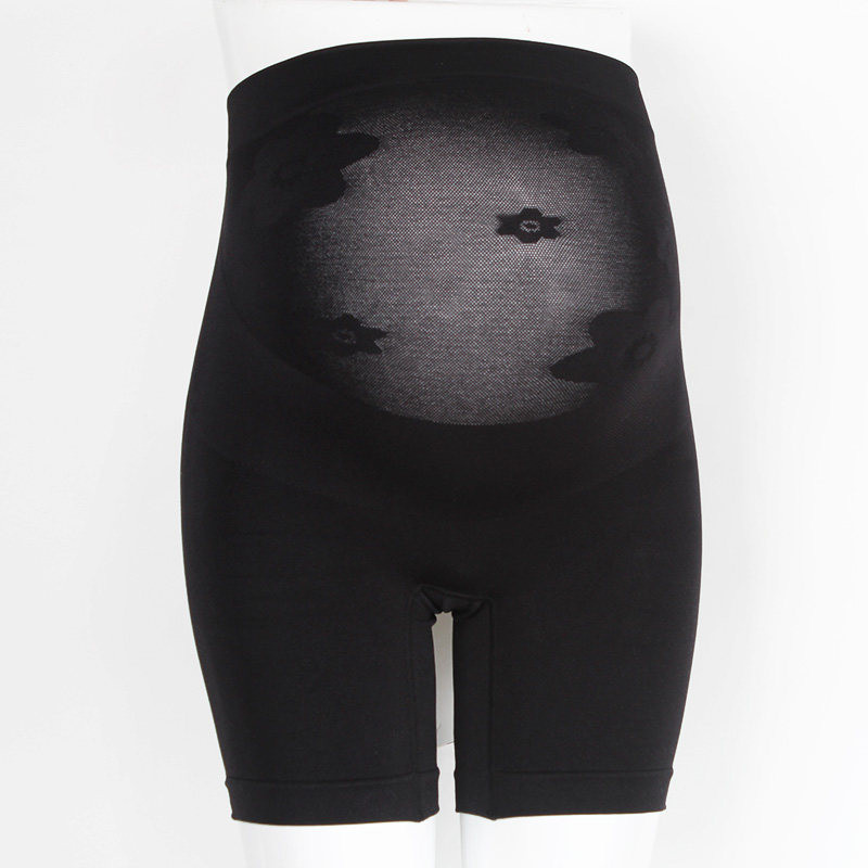 Seamless Maternity Belly Support Shorts Mid-Thigh Anti Chafe Pregnancy Under Dre