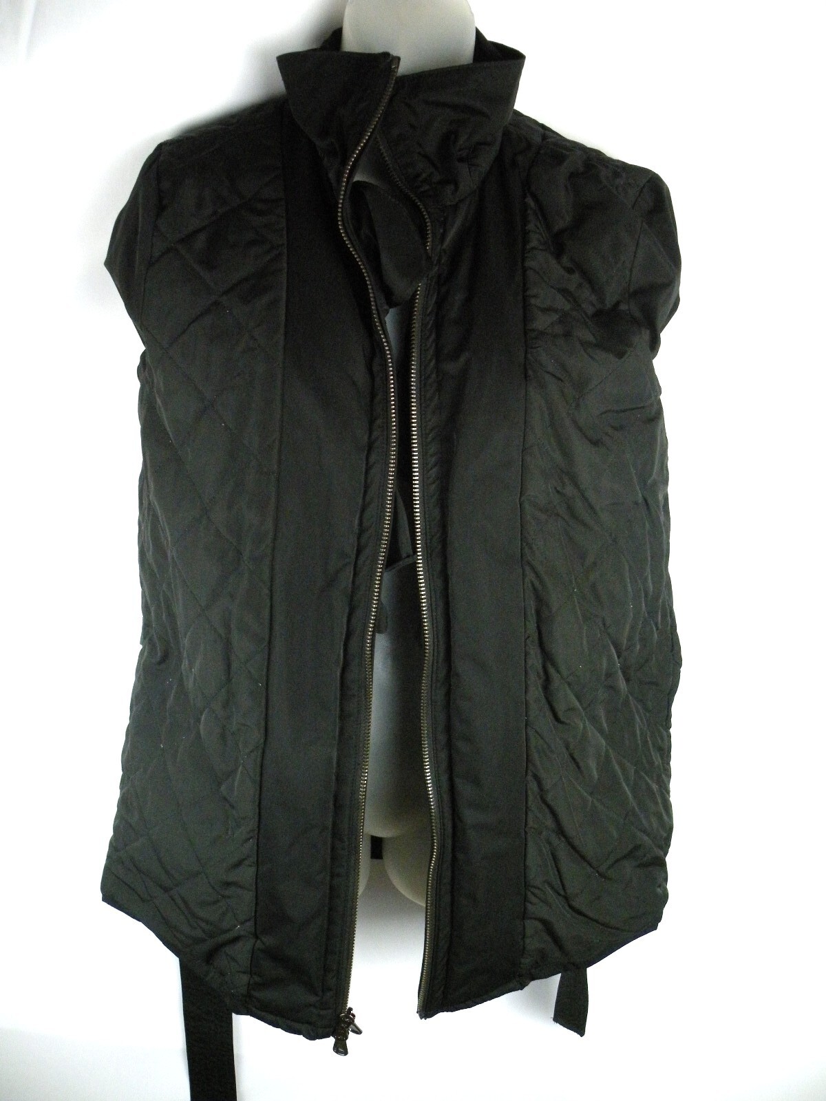 Lauren Ralph Lauren Womens Size Medium Black Belted Rain Jacket Windbreaker