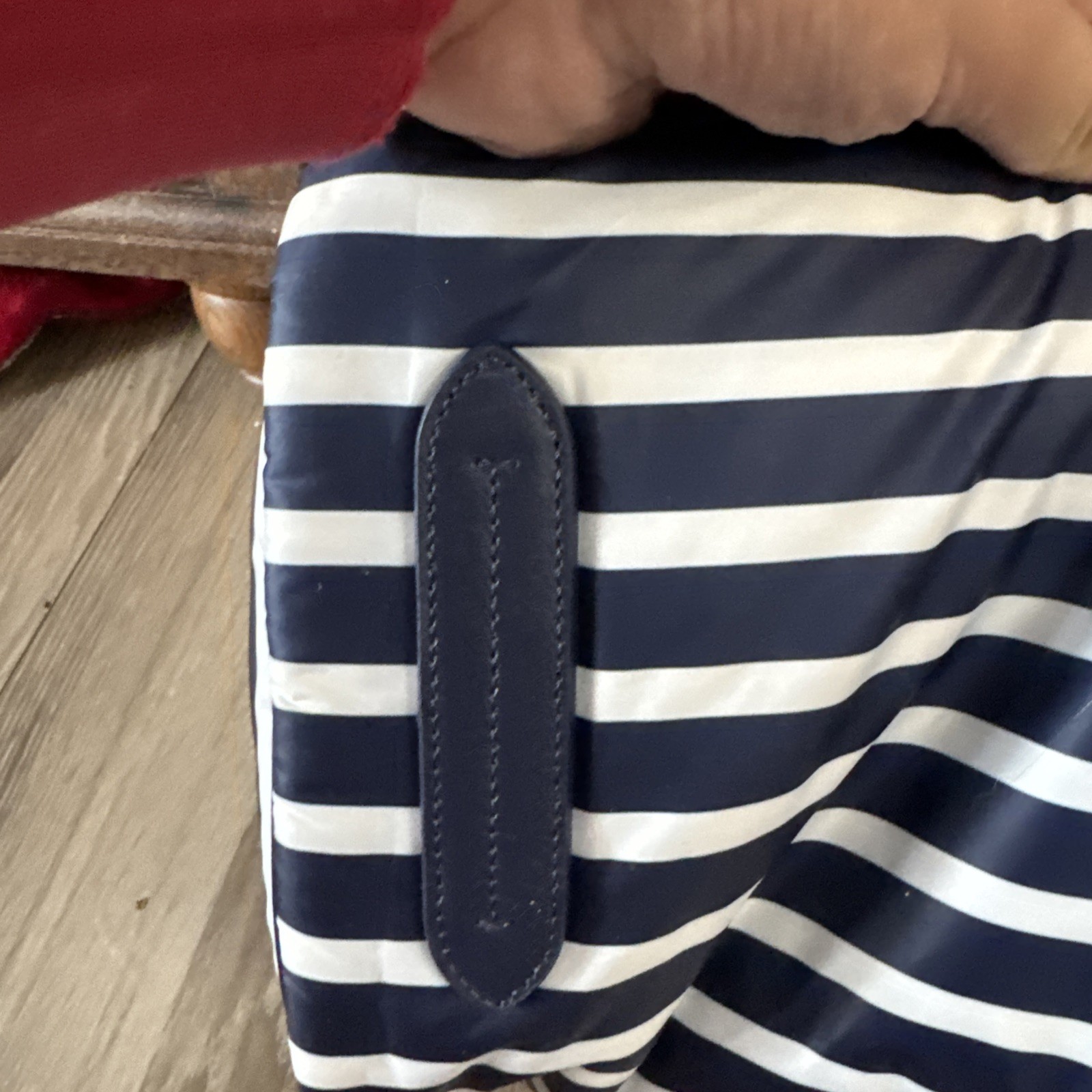 NWT Kate Spade EVERYTHING PUFFY STRIPE Large Tote Navy Stripe