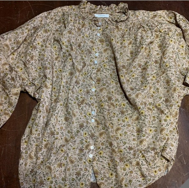 DOEN MADE IN INDIA WOMENS BLOUSE SIZE LARGE MULTICOLOR