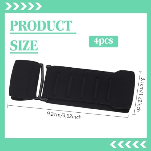 4 Pcs Bra Strap Extender for Women Black 5 Hook Bra Back Extender Adjustable