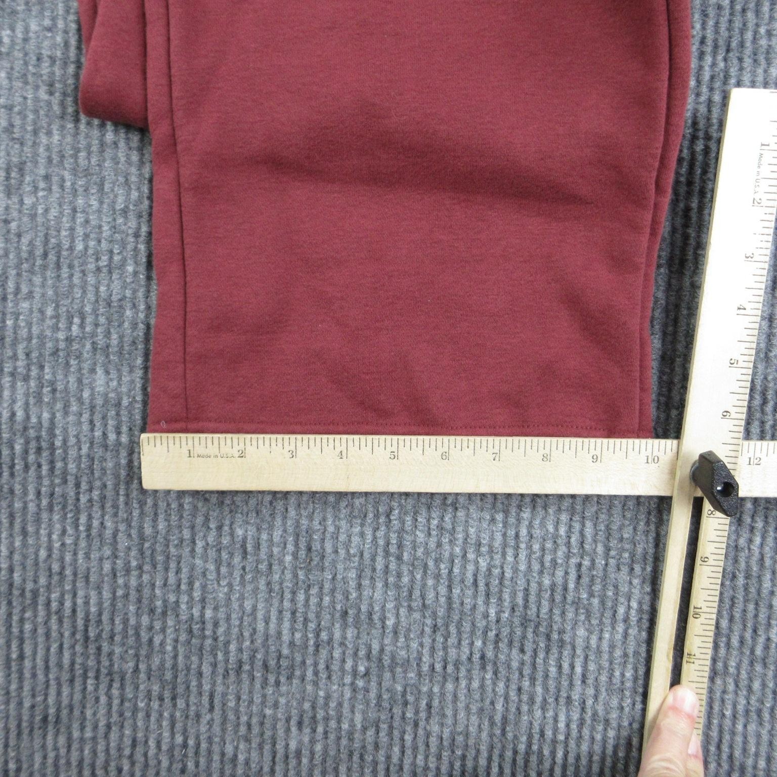 Pacsun Pants Womens S Red Flared Fleece Sweatpants Elastic Waist 28×31* NWT
