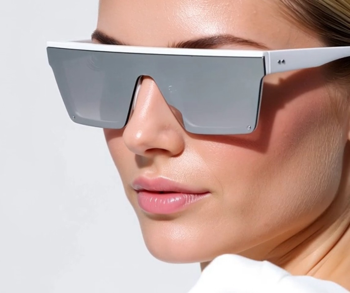 Men’s Women’s Sunglasses Black Mirror Lens Reflective New Style Designer Shades