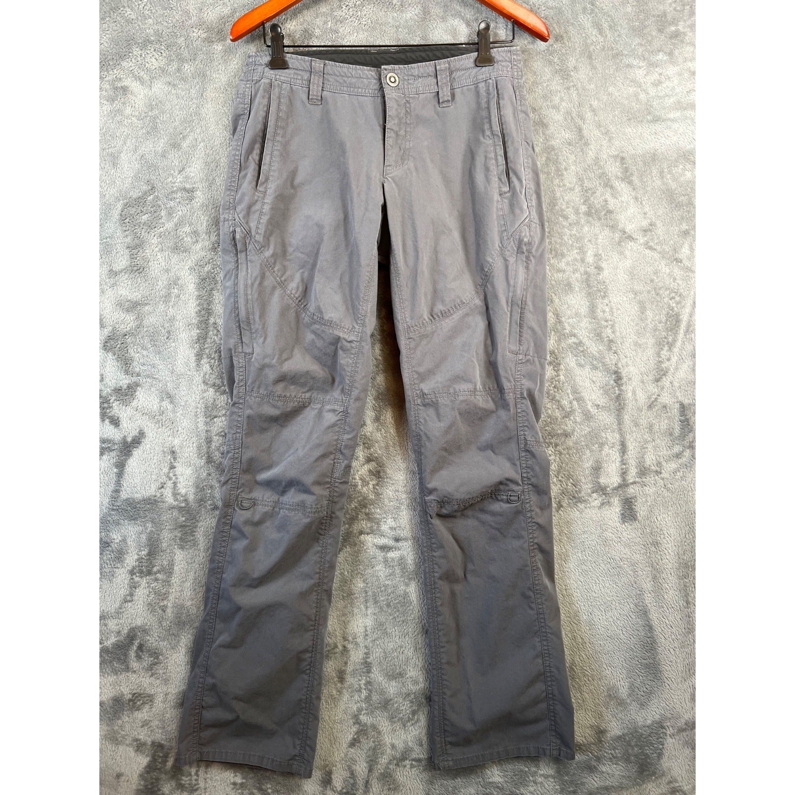Kuhl Pants Womens 6 Reg 30×32 Gray Splash Roll Up Straight Leg