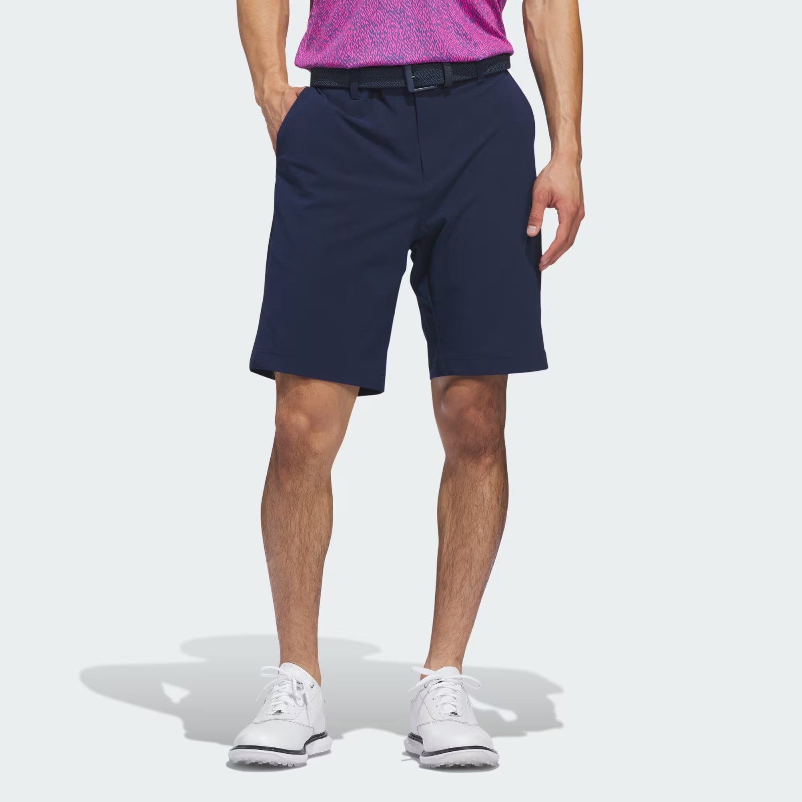 Men’s Adidas ULTIMATE365 9″ MELTAWAY Golf SHORTS 32″ NAVY Lightweight breathable