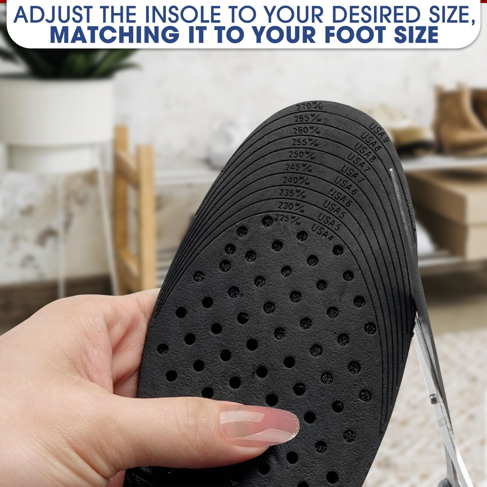4-Layer Height Increase Insoles for Men & Women, 1.2-3.54 in (3-9 cm)