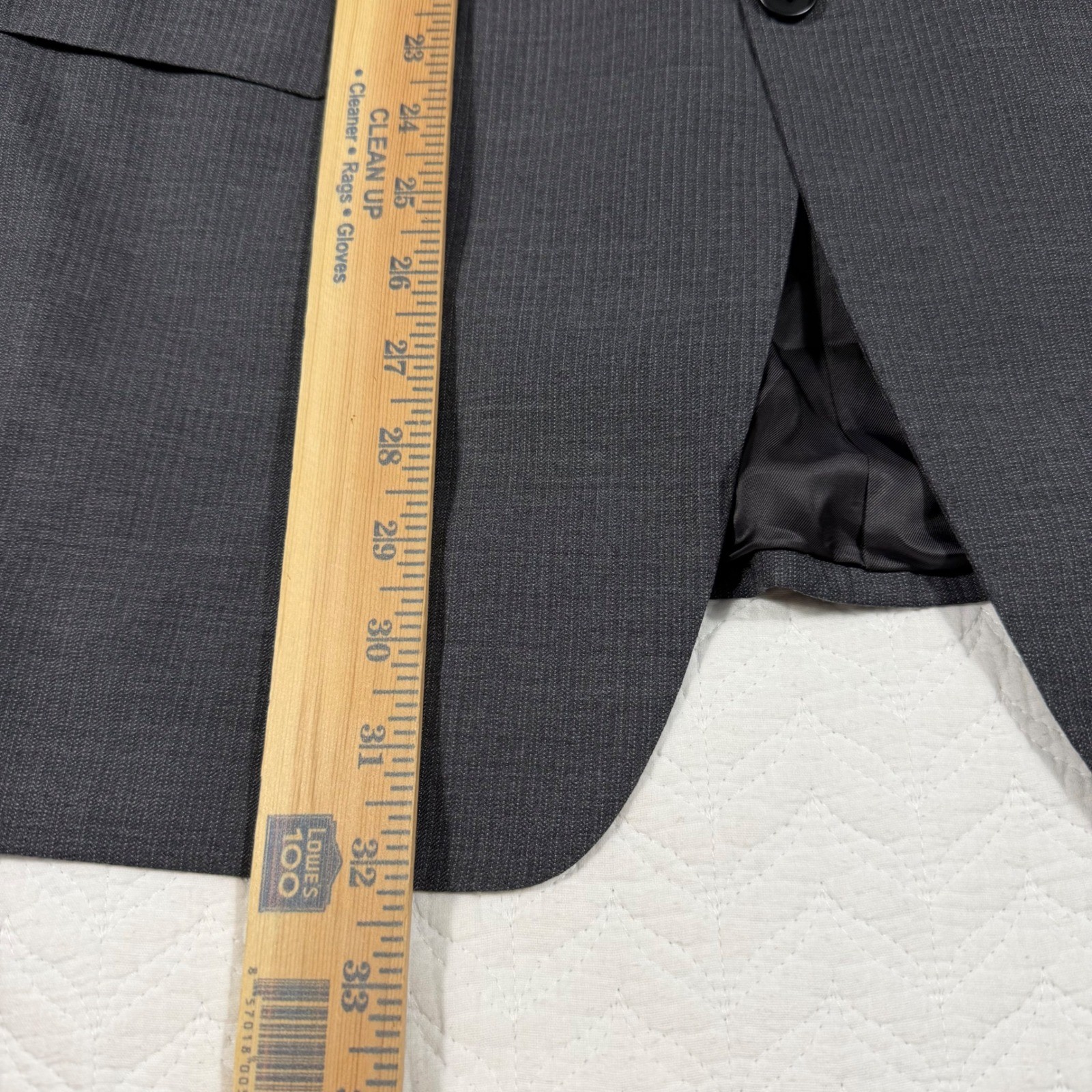 Canali Barneys New York Mens Blazer 40R Wool 2 Button Charcoal Grey Italy EUC