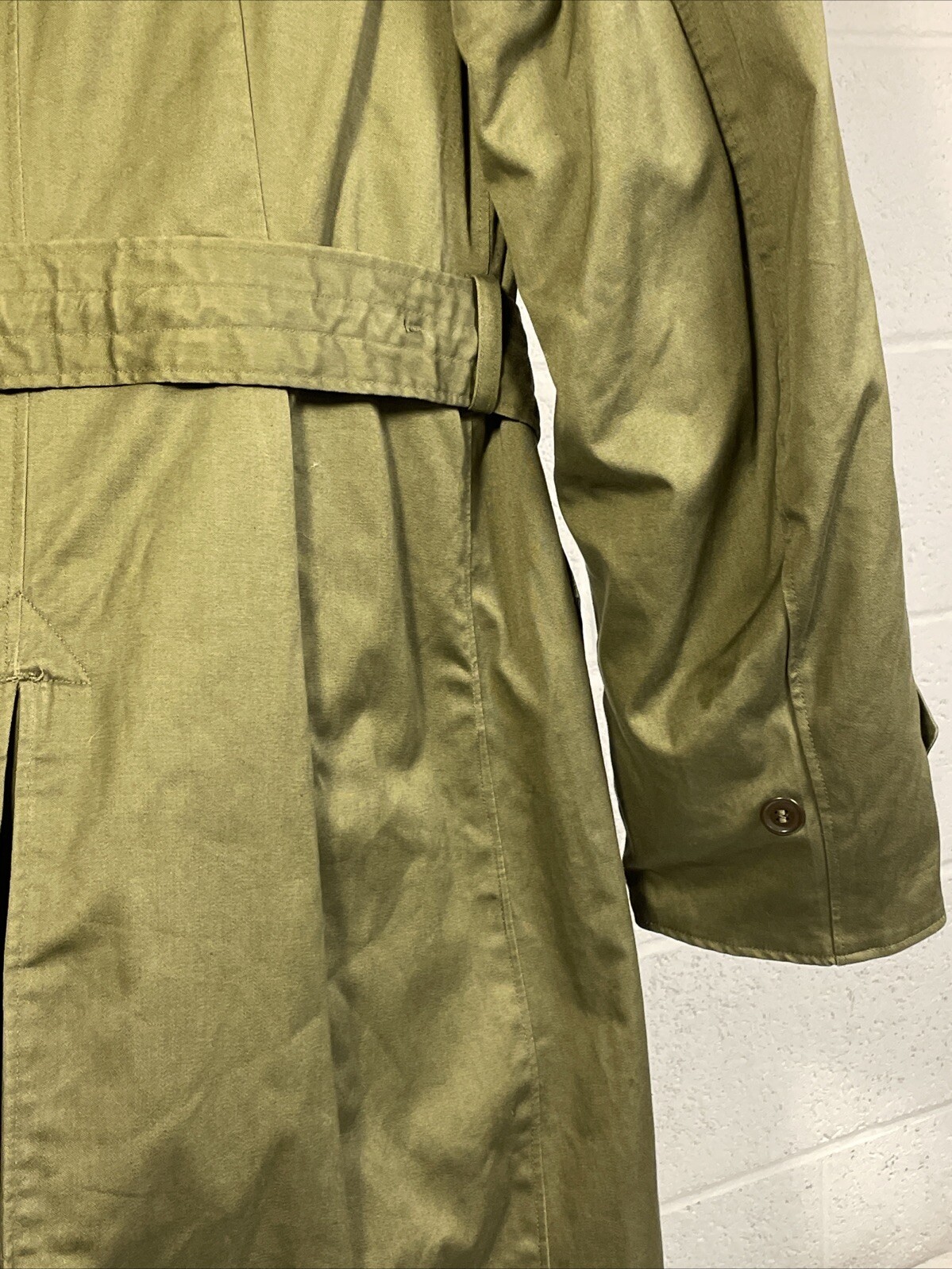 1953 Korean War US Army Winter Great Coat Lining OG-107 Overcoat Cotton Small