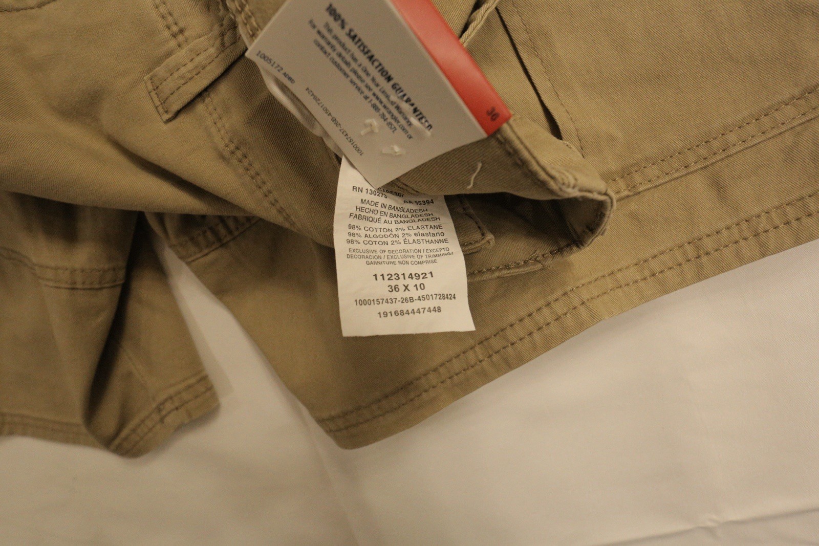 Wrangler Five Star Heritage Men’s Cargo Shorts Size 36 Beige Stretch 10”