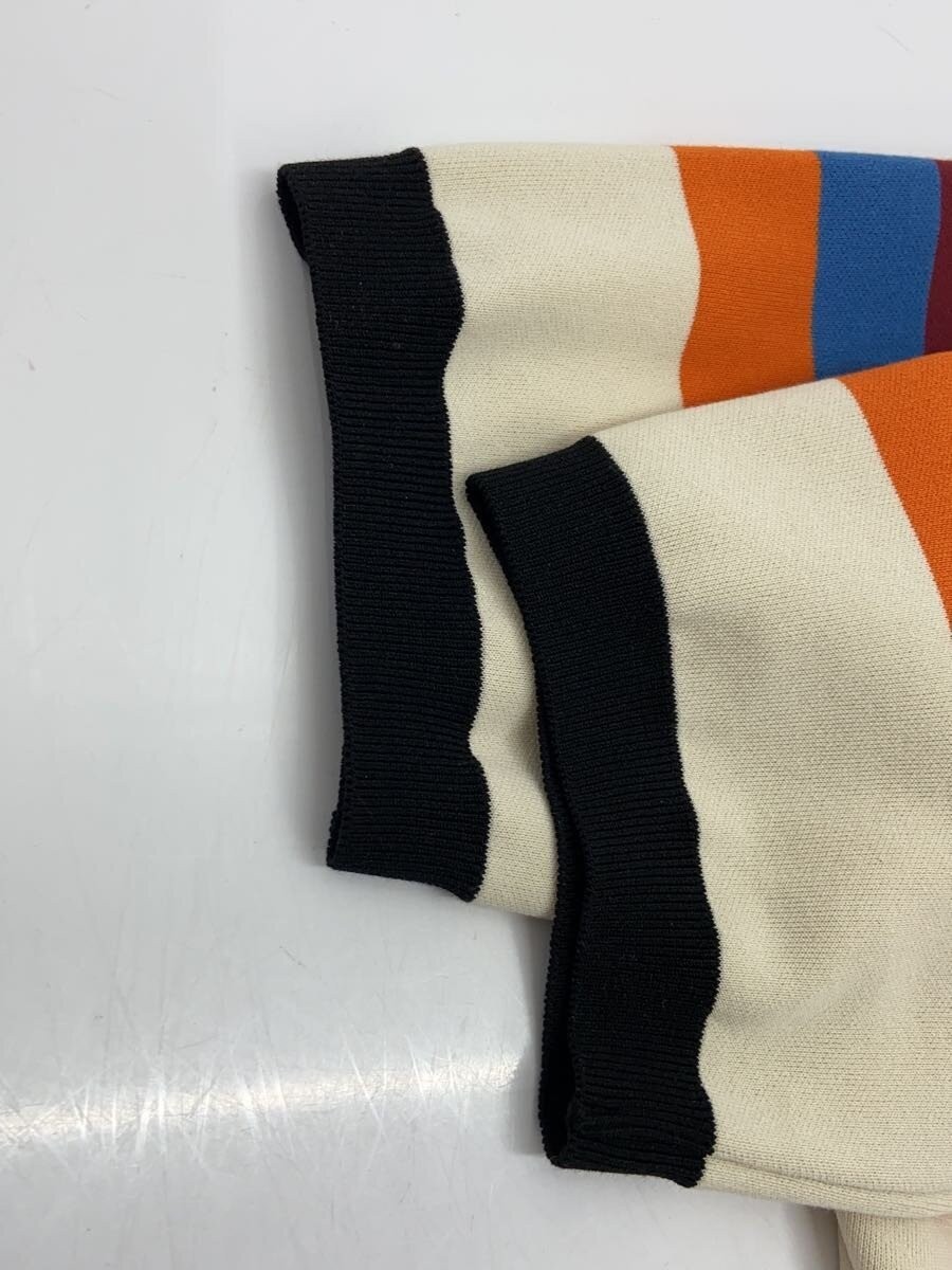 CULLNI Knit Sweater (Lightweight) Size O Cotton White Stripe 25-SS-041