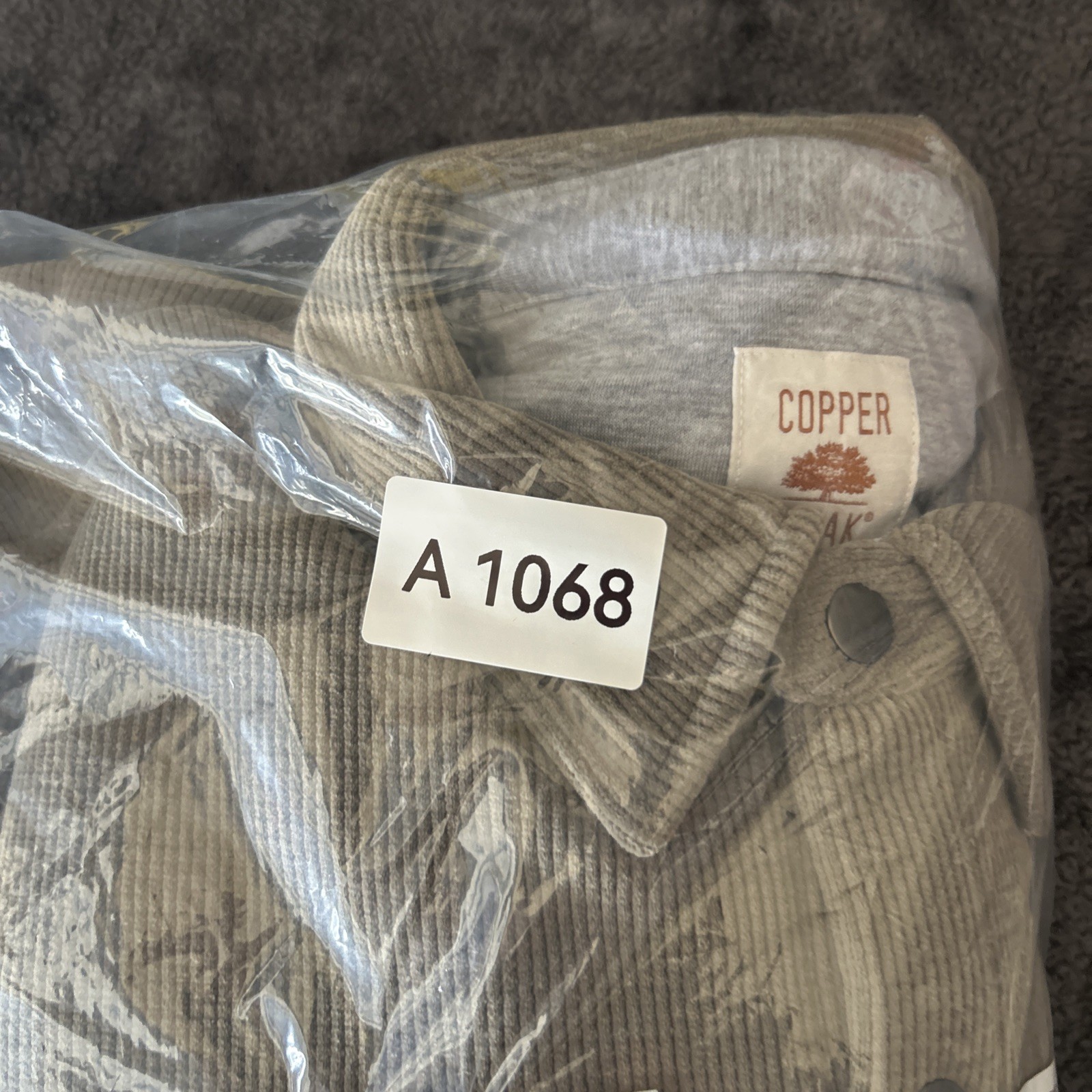 Copper & Oak Men’s Side Pocket Comfort Stretch Jacket, Brown, Size M
