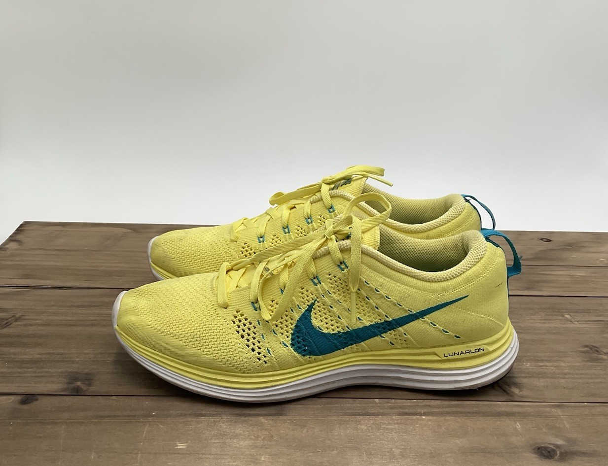 Nike Flyknit Lunar1 Running Athletic Sneakers Shoes Electric Yellow Women’s 8.5
