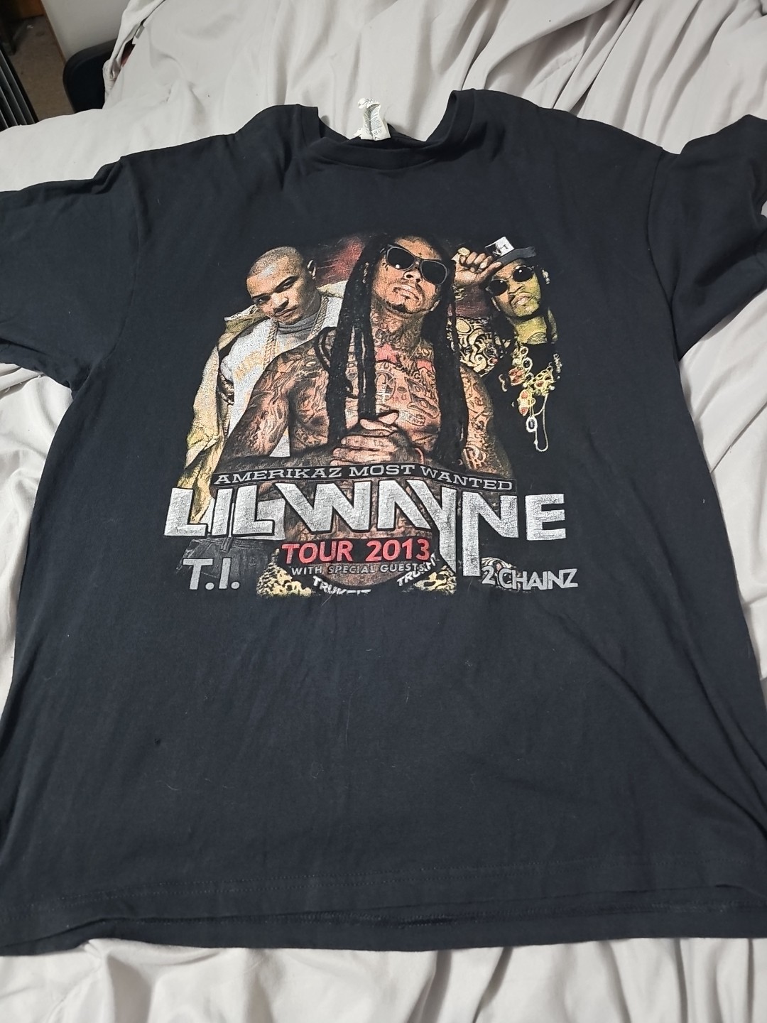 Lil Wayne 2013 Tour Shirt 2 Chainz T.I XL Hip Hop Rap Vintage