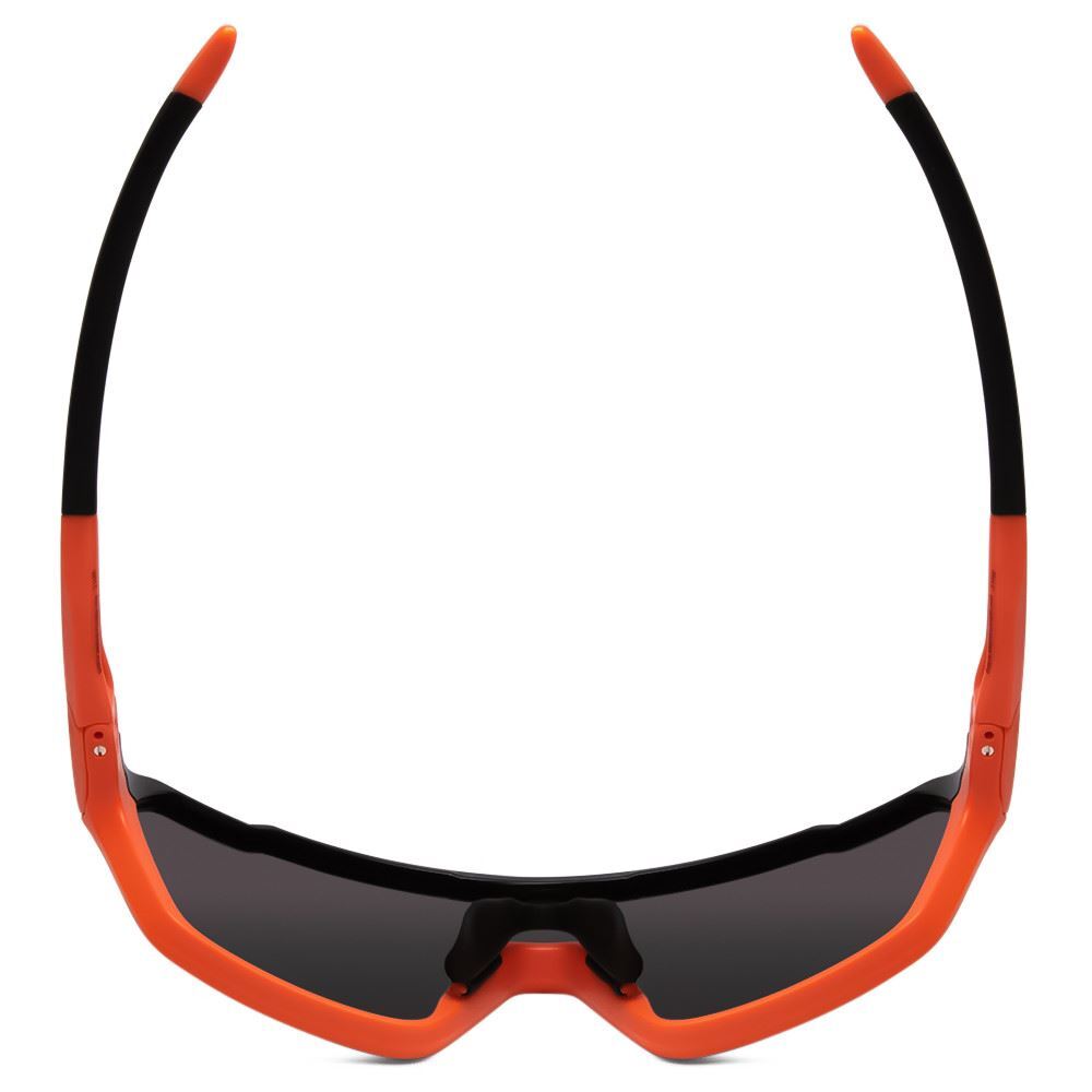 Smith Shift MAG Semi-Rimless Sunglasses Black Cinder Brown Orange/CP&Clear 136mm