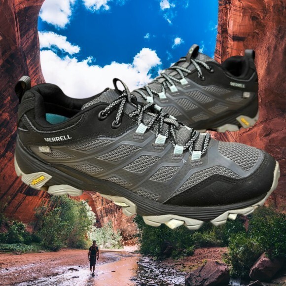 Merrell Moab FST Gray Black Outdoors Women’s Hiking Shoes #J37168 Granite 10.5