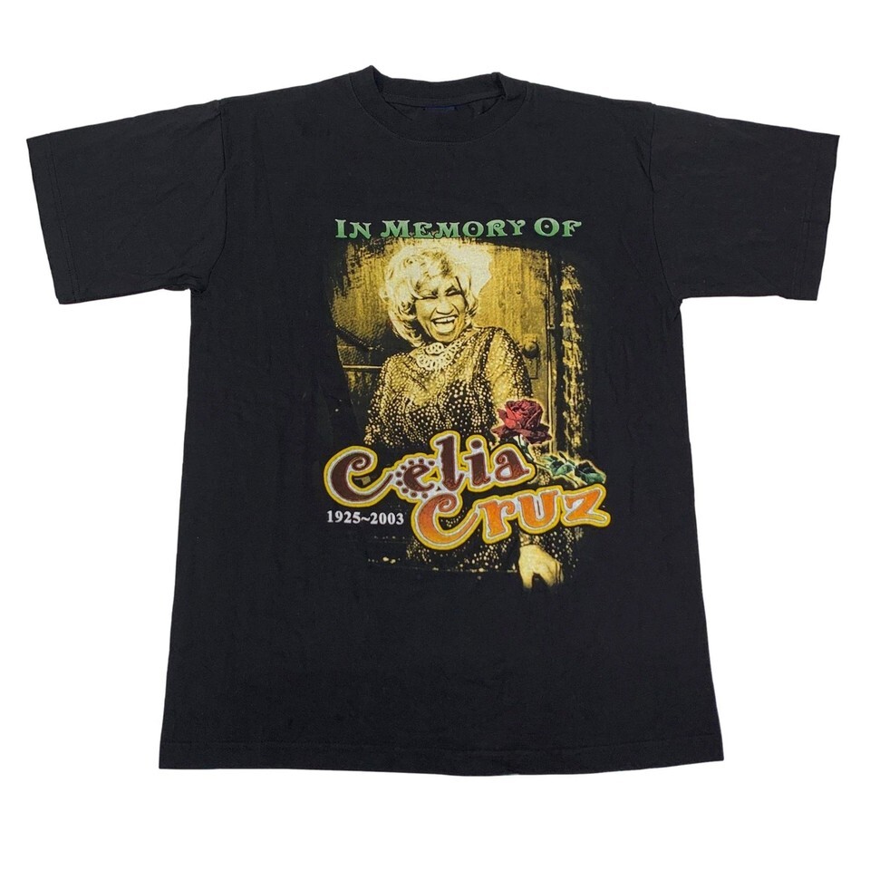 Celia Cruz 1925 – 2003 Cotton Black All Size Unisex Full Size Shirt