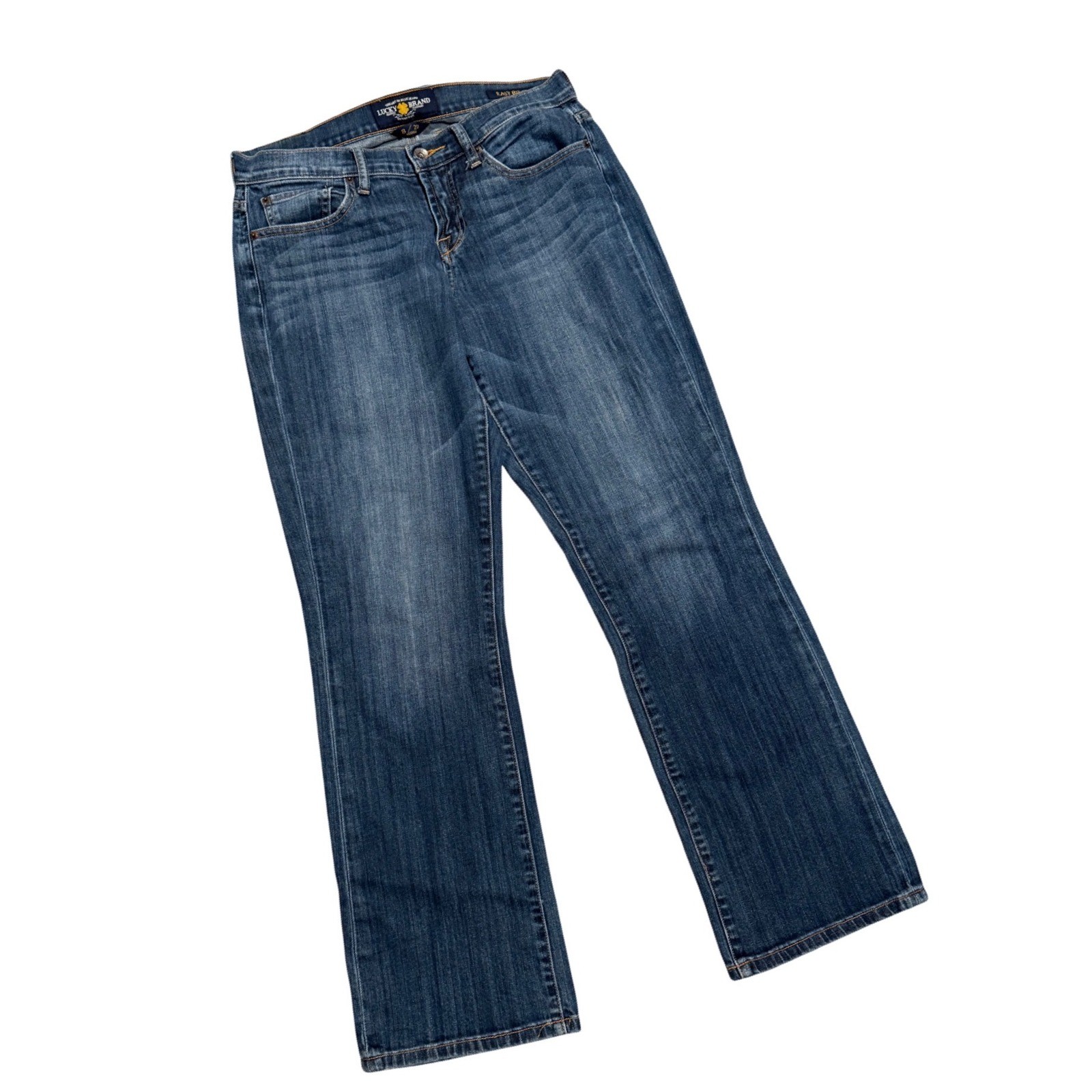 Lucky Brand Easy Rider Jeans Womens 8/29 Regular Medium Wash Blue Straight Leg