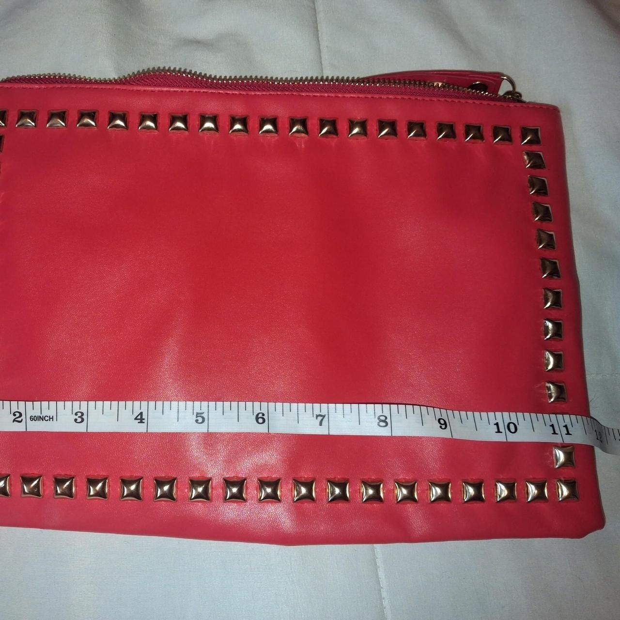 Orange studded clutch bag. new with tags boutique bag. #studded #grunge