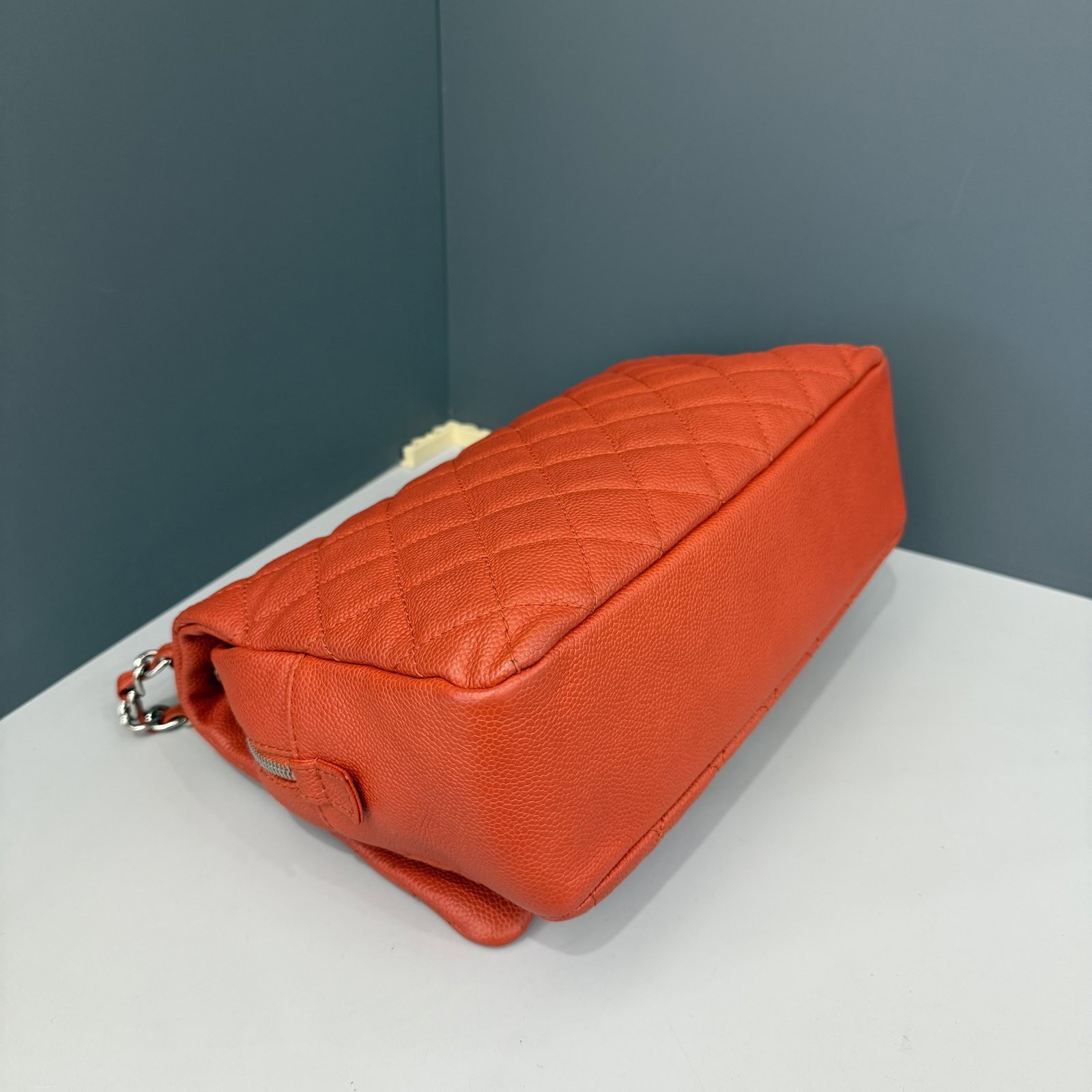 Chanel Flap Bag Orange Grained Calfskin (zz022826b1)