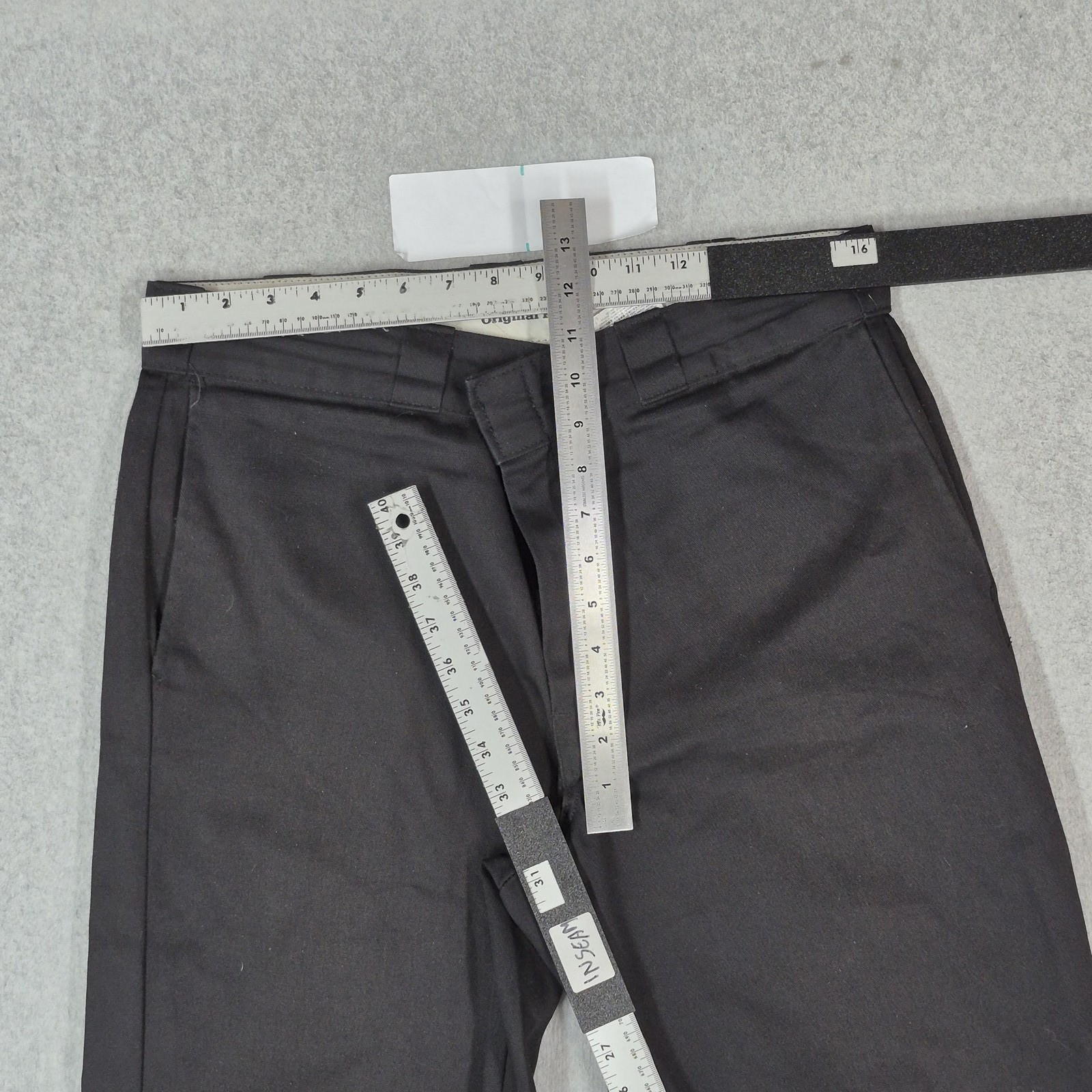 Dickies Men Pants 34X32 Black Khakis Twill 874 Work Pants Logo Original Fit