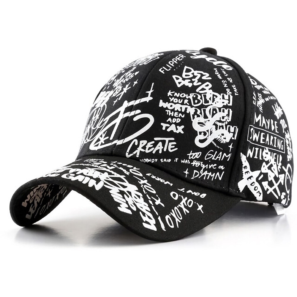 Unisex Men Women Casual Youth Flipper Sketch Graffiti Casual Baseball Cap Hats