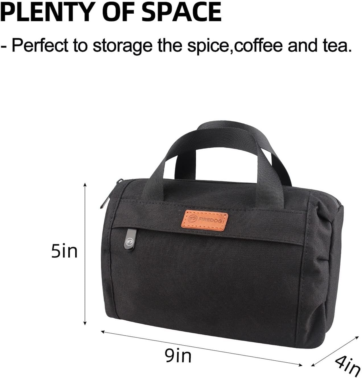 Smell Proof Pouch, Black Large Smell Proof Bag with Carbon Lined 9”X4”X5”
