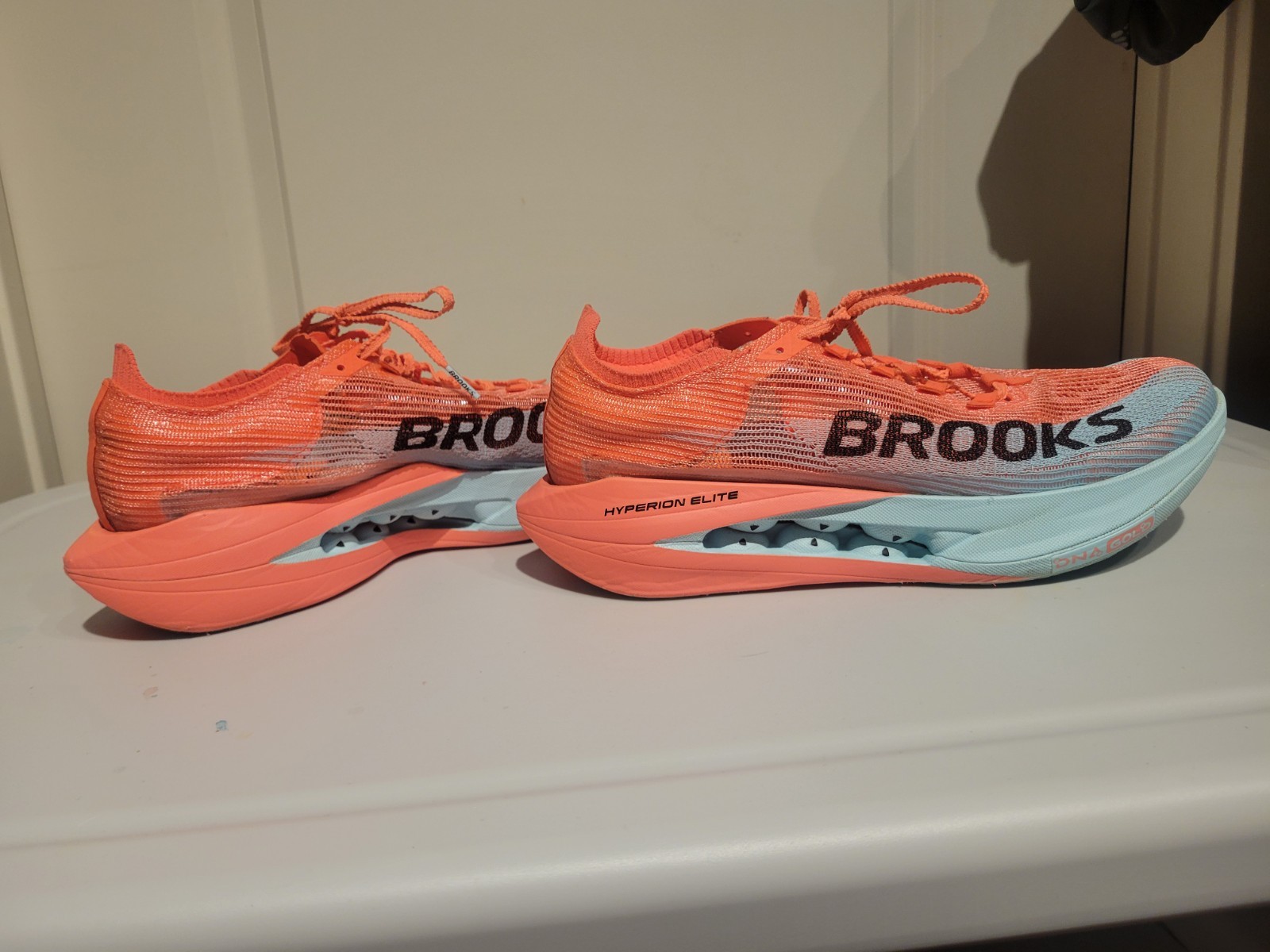 Brooks Hyperion Elite 5 Pink Clay/Atomizer Blue Running/Racing Shoe NWB Sz 10.5