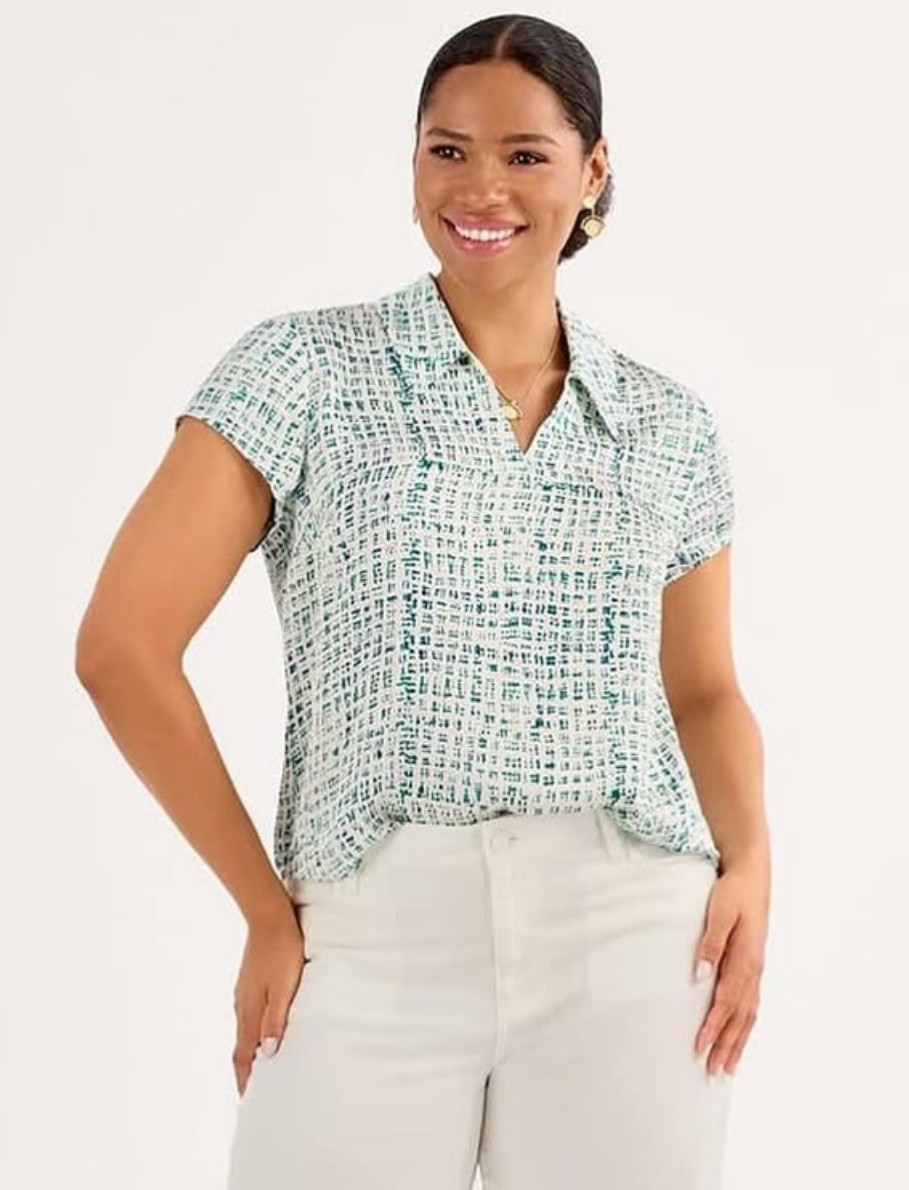Cabi New NWT Float Top #6718 Blue Green Size XS – XXL Was $89