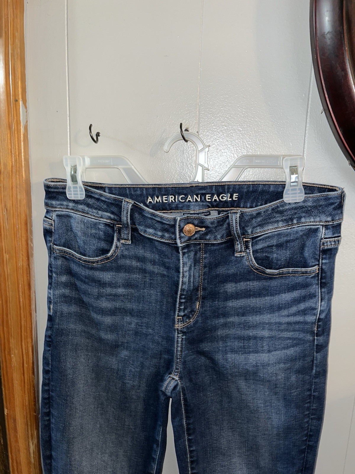 American Eagle Next Level Stretch Skinny Jeans Women’s Dark Wash Blue Size 4