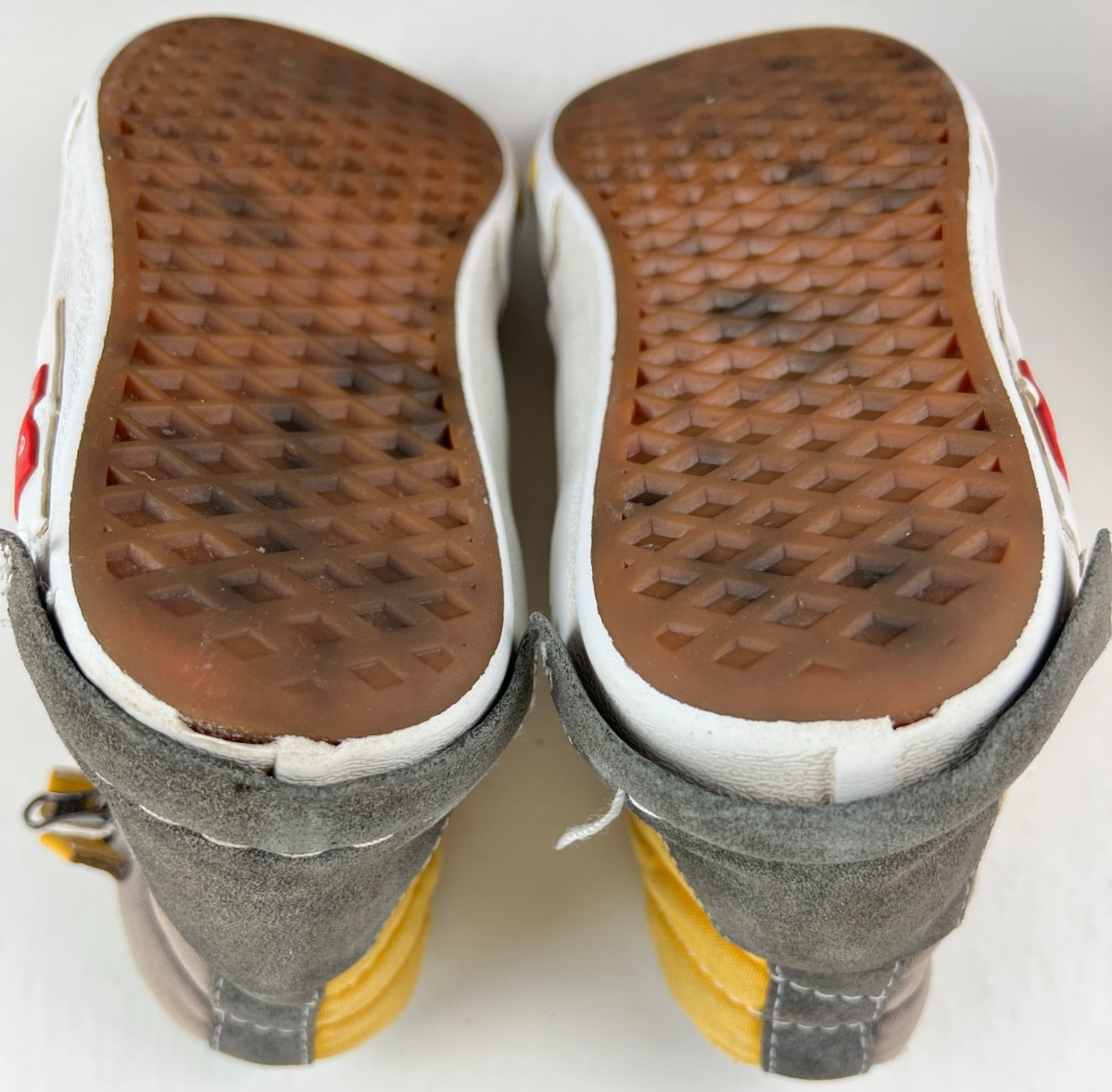 Vans SK8-Hi CAP Deconstructed Gray Mustard High Tops Men 8 Women 9.5