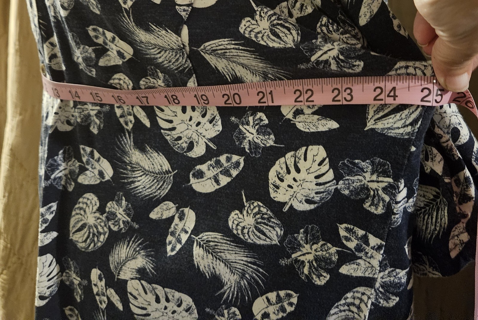 George Hawaiian Floral Button-Up Point Collar Blue/White Men’s 2XL Big & Tall