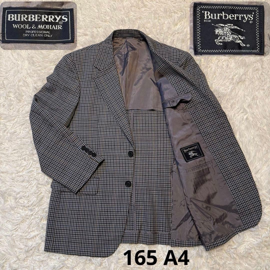 Authentic Burberry Gray Tailored Jacket Pre Owned Very Good Condition Japan