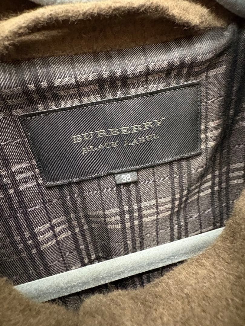Excellent Condition Burberry Black Label Brown Long Coat 38 Wool Angora