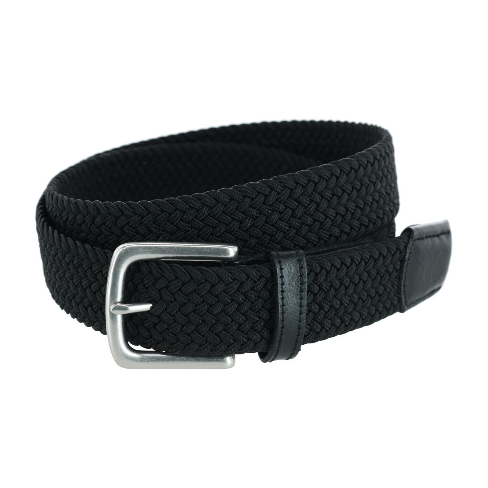 Solid Stretch Weave Belt for Men – Adjustable, Durable, Casual Fashion Accessory